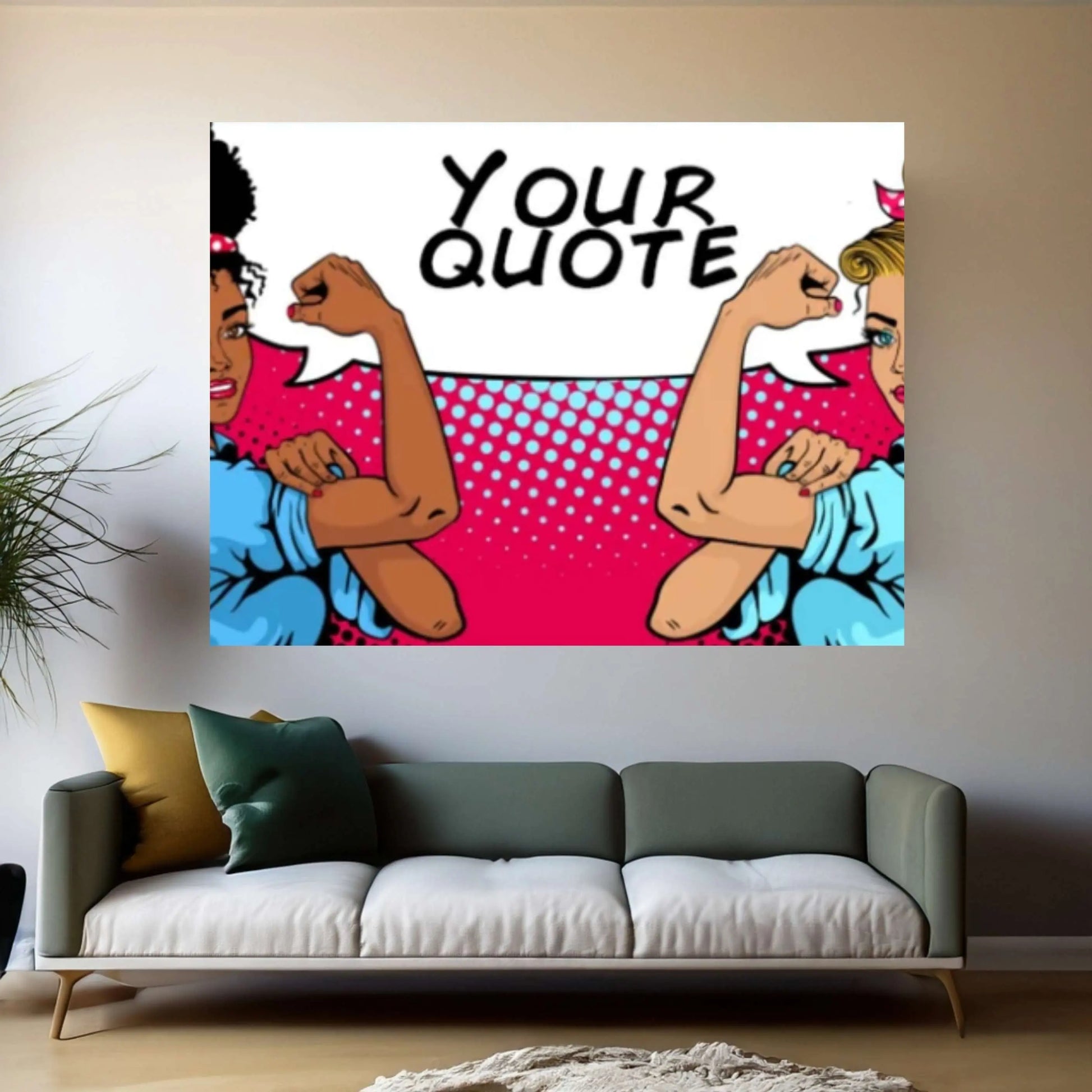 Custom Feminist Wall Art, Feminist Canvas, Women Feminist Print, Diversity Wall Art, Empowered Women Print Women Power Art - Y Canvas