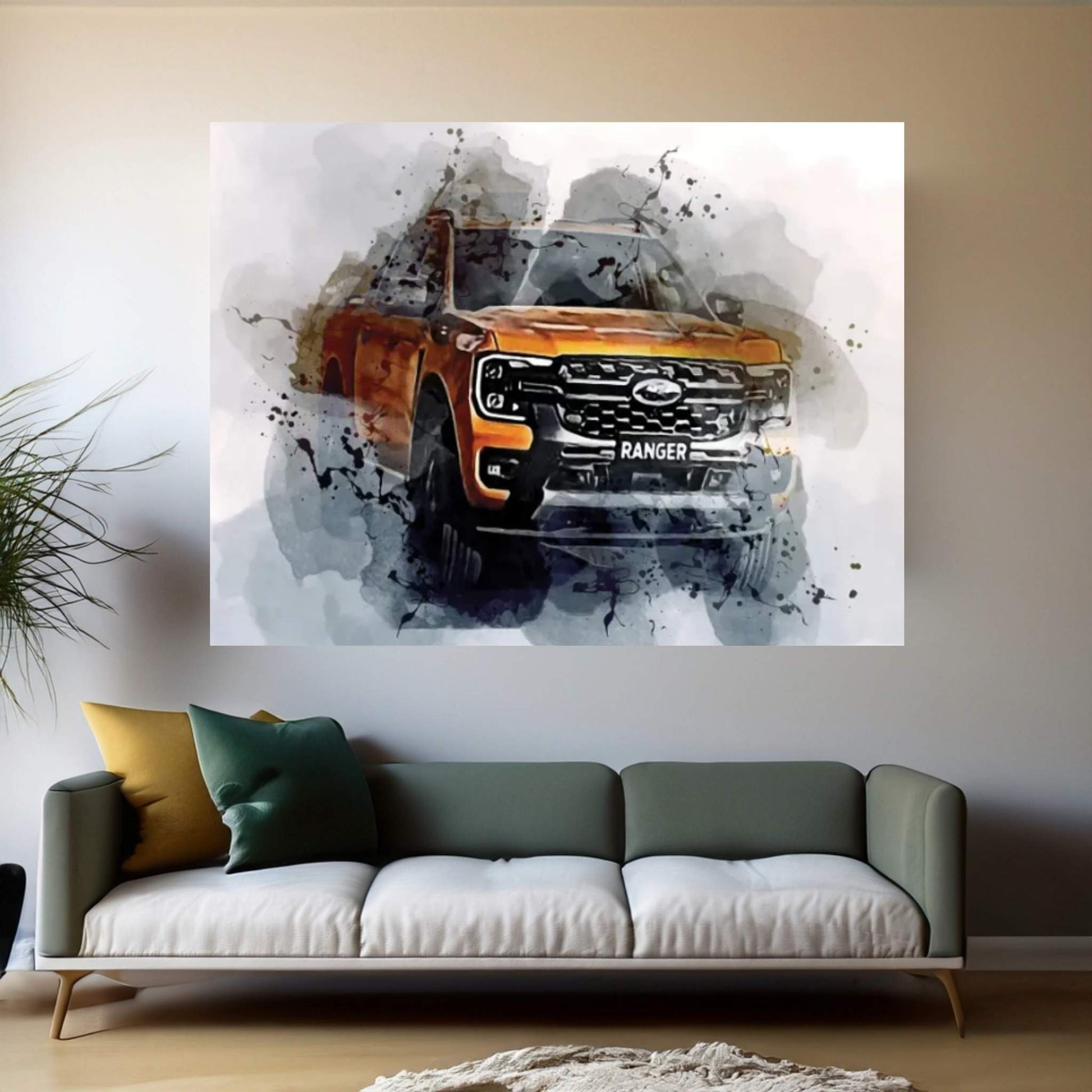 2023 Ford Ranger Wildtrak Exterior Canvas Wall Art - Y Canvas