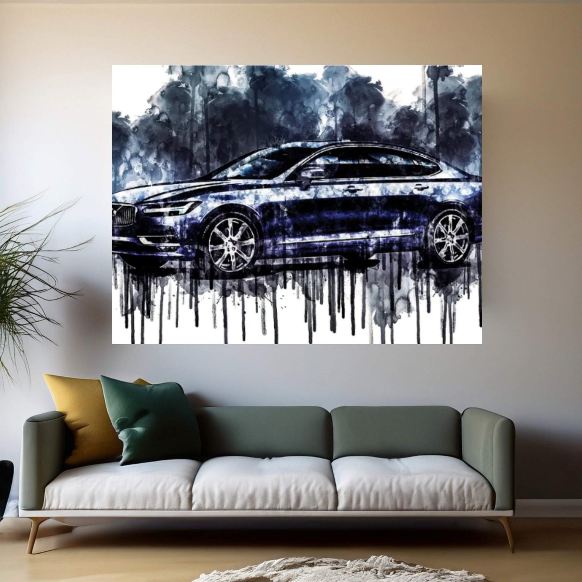 2017 Volvo S90 Canvas Wall Art - Y Canvas