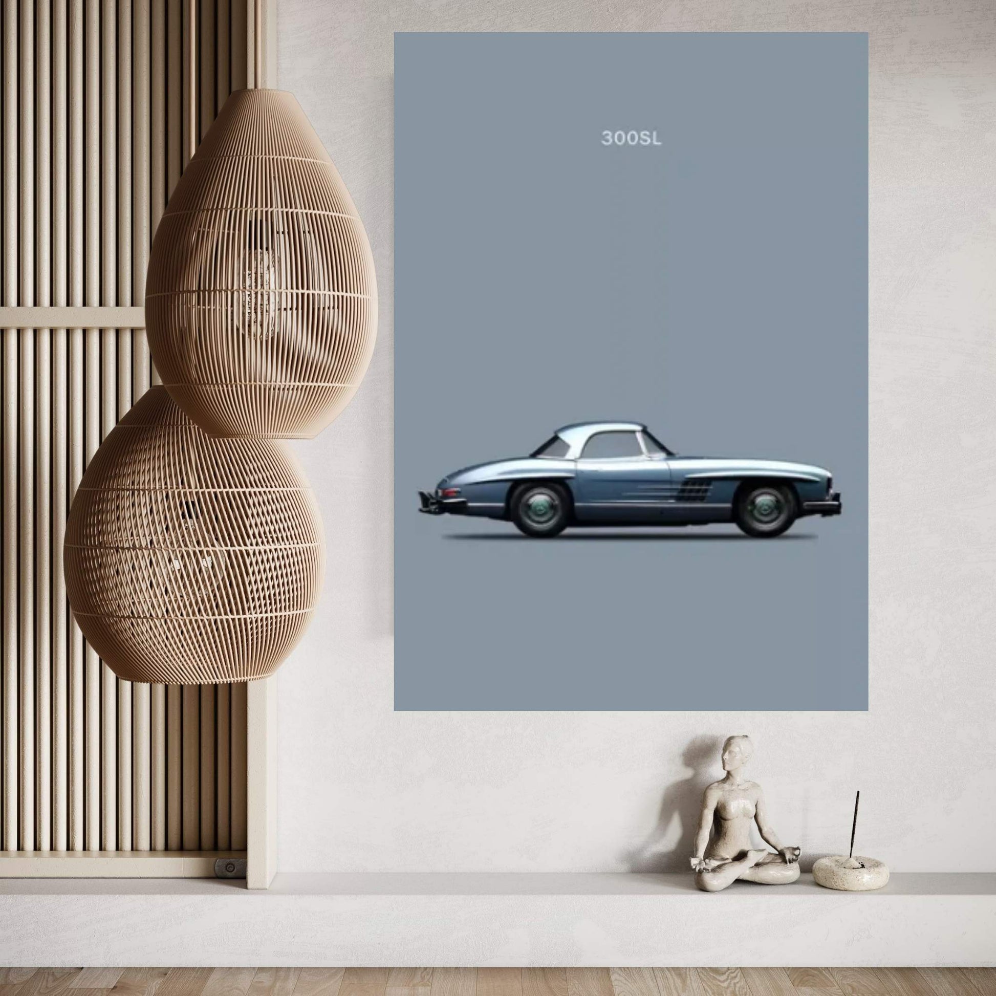 1960 Mercedes-Benz 300 SL Canvas Wall Art - Y Canvas