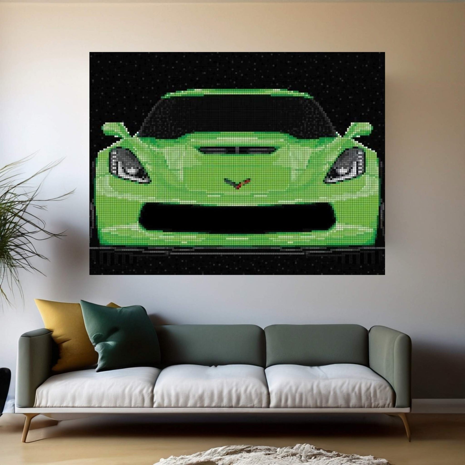 Corvette Canvas Wall Art - Y Canvas