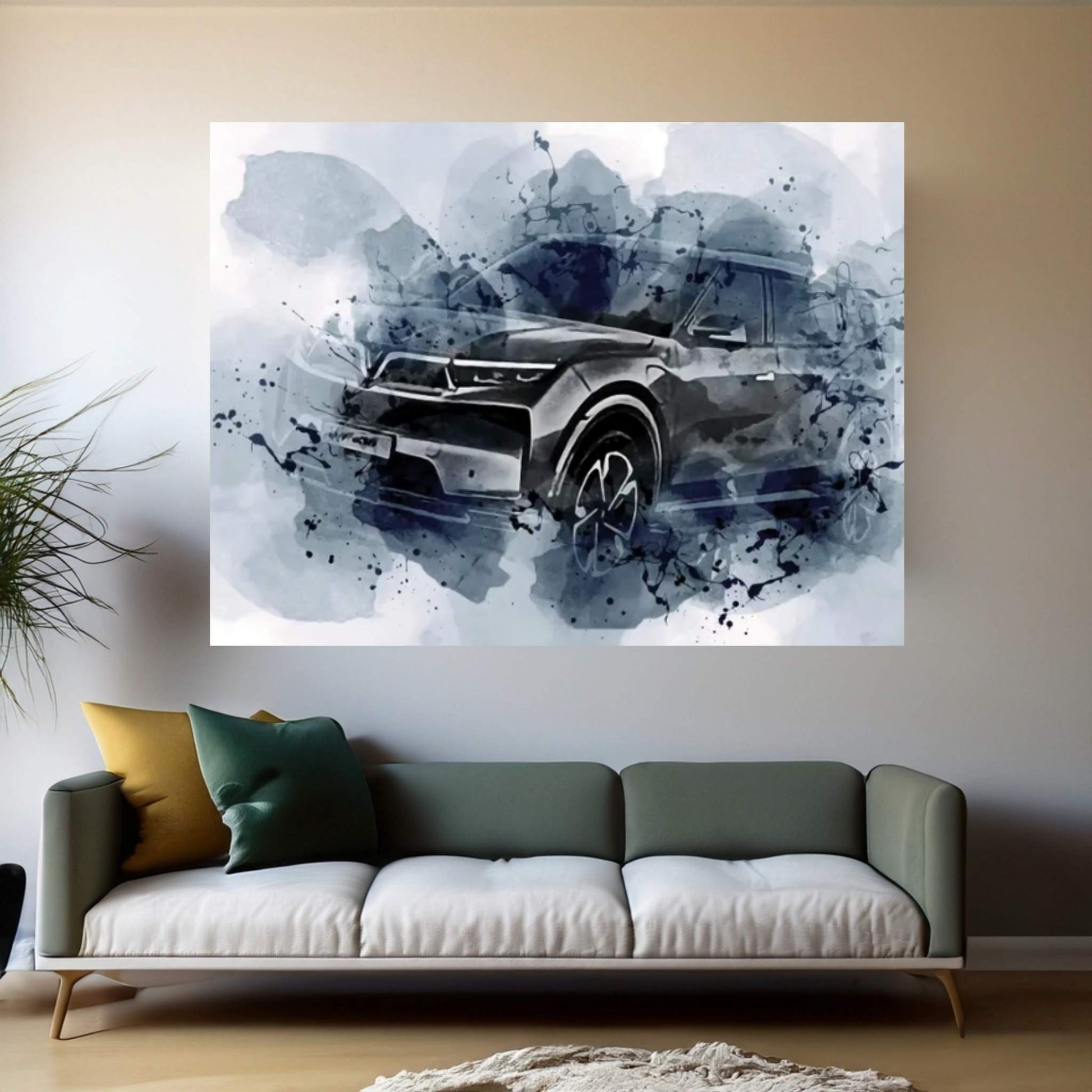 Vinfast Vf E36 2021 Full-Size Crossover Exterior Canvas Wall Art - Y Canvas