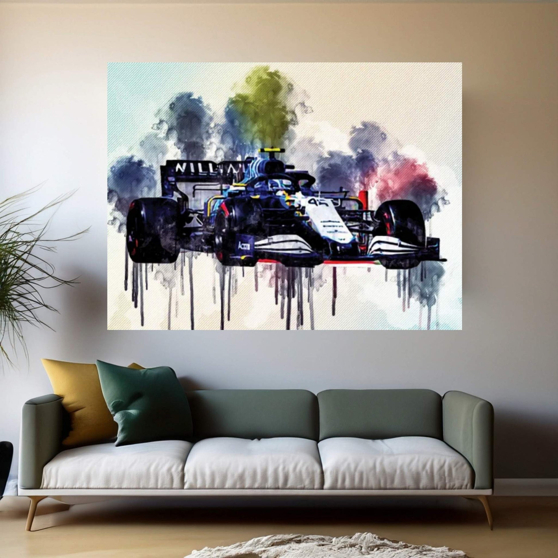 Robert Kubica Raceway Alfa Romeo Racing C41 On Track Formula 1 2021 F1 Cars Sportscars Canvas Wall Art - Y Canvas