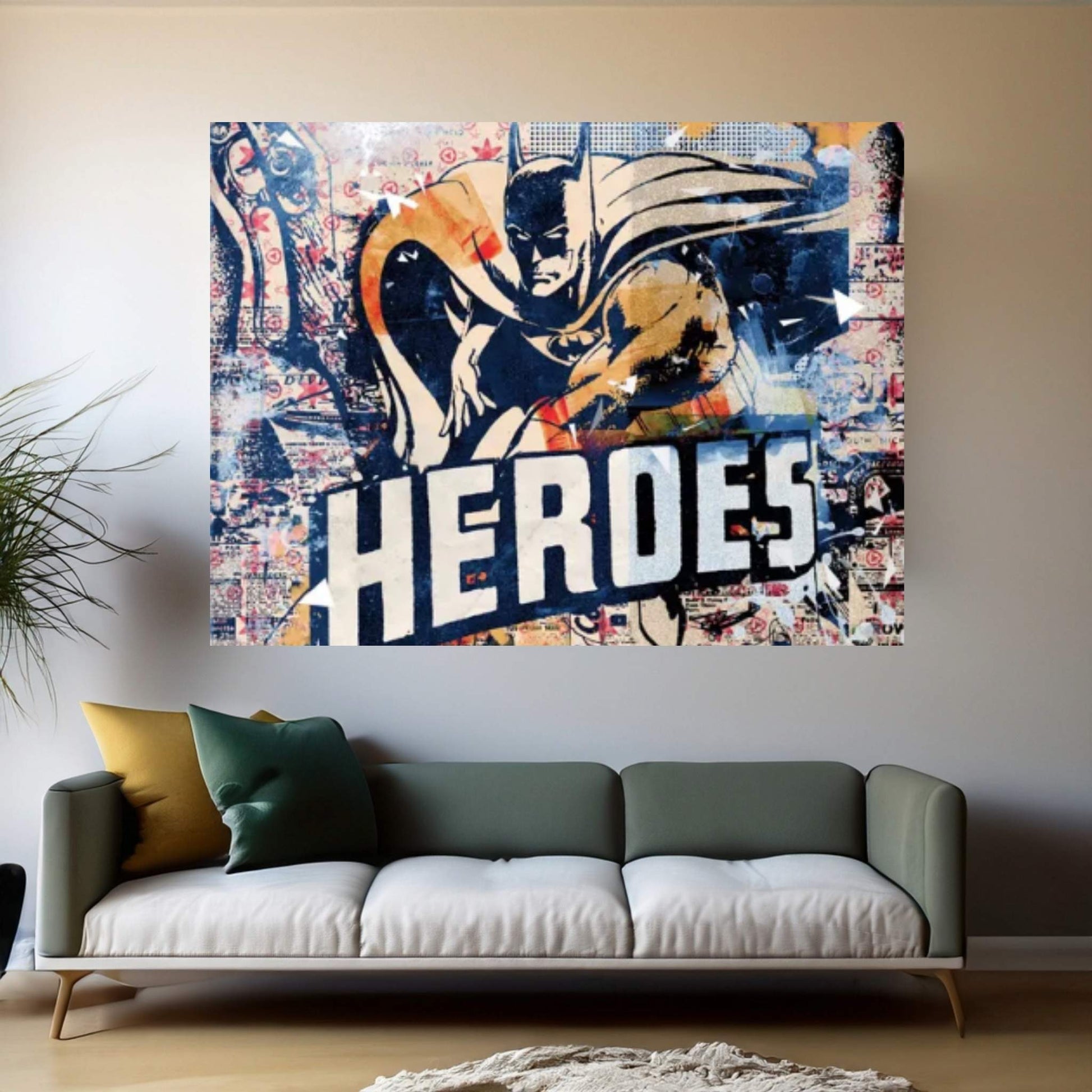 Heroes Canvas Wall Art - Y Canvas