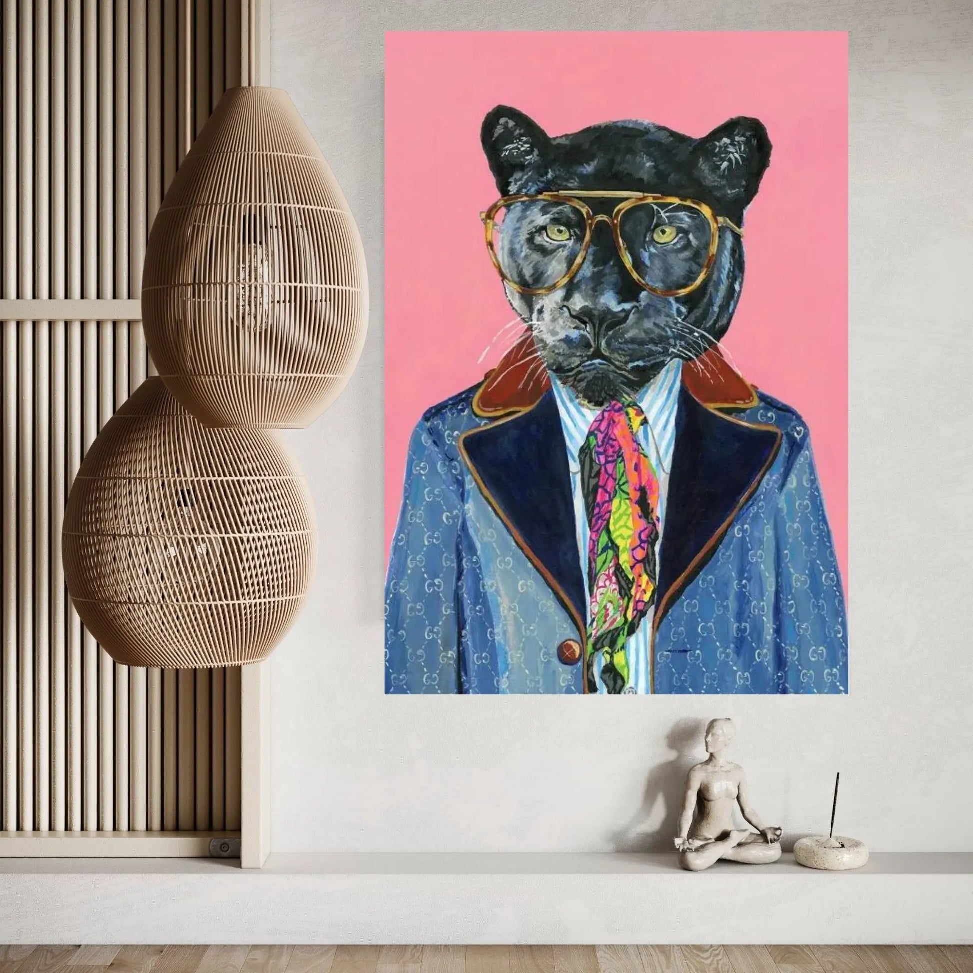 Gucci Panther Canvas Wall Art - Y Canvas