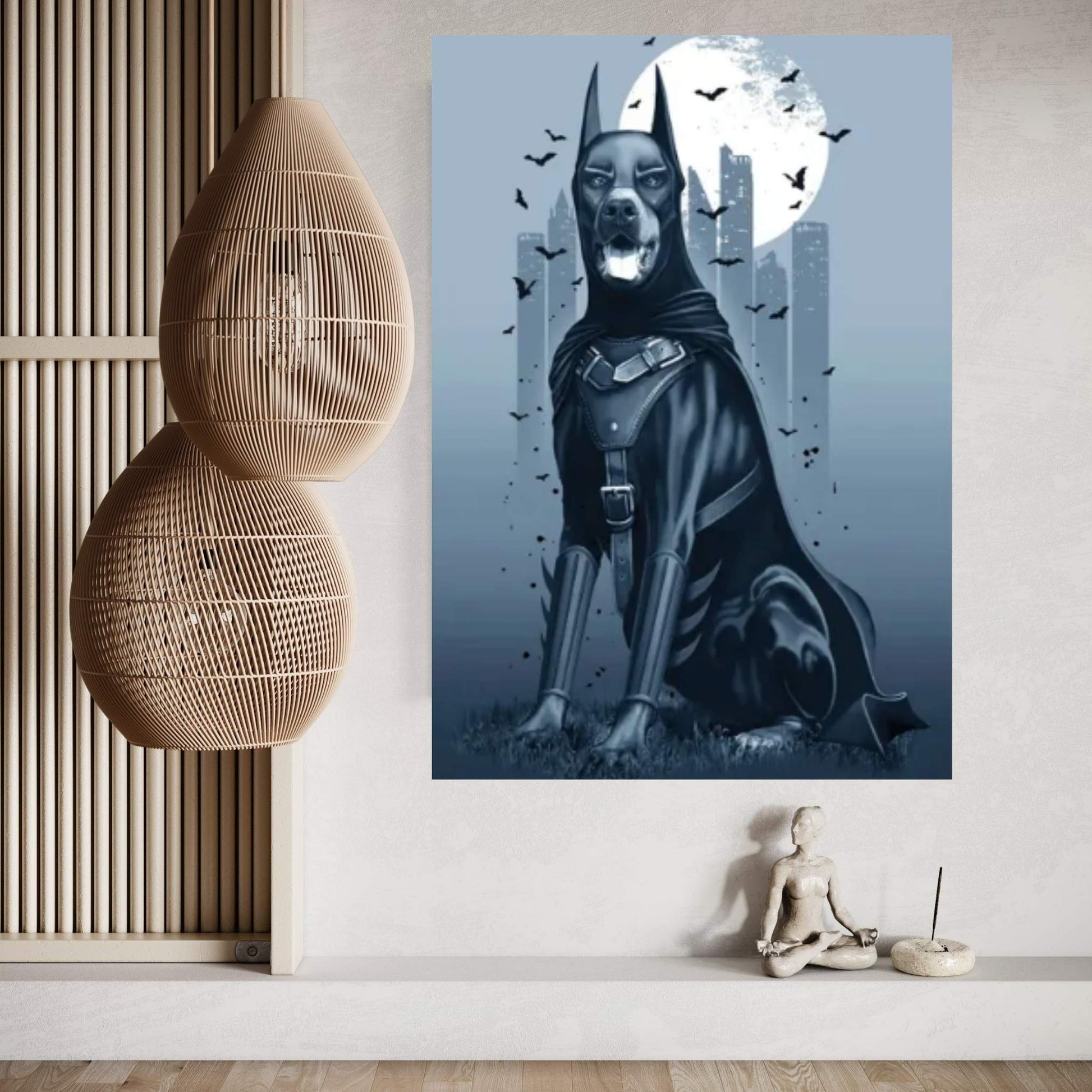 Doberman Canvas Wall Art - Y Canvas