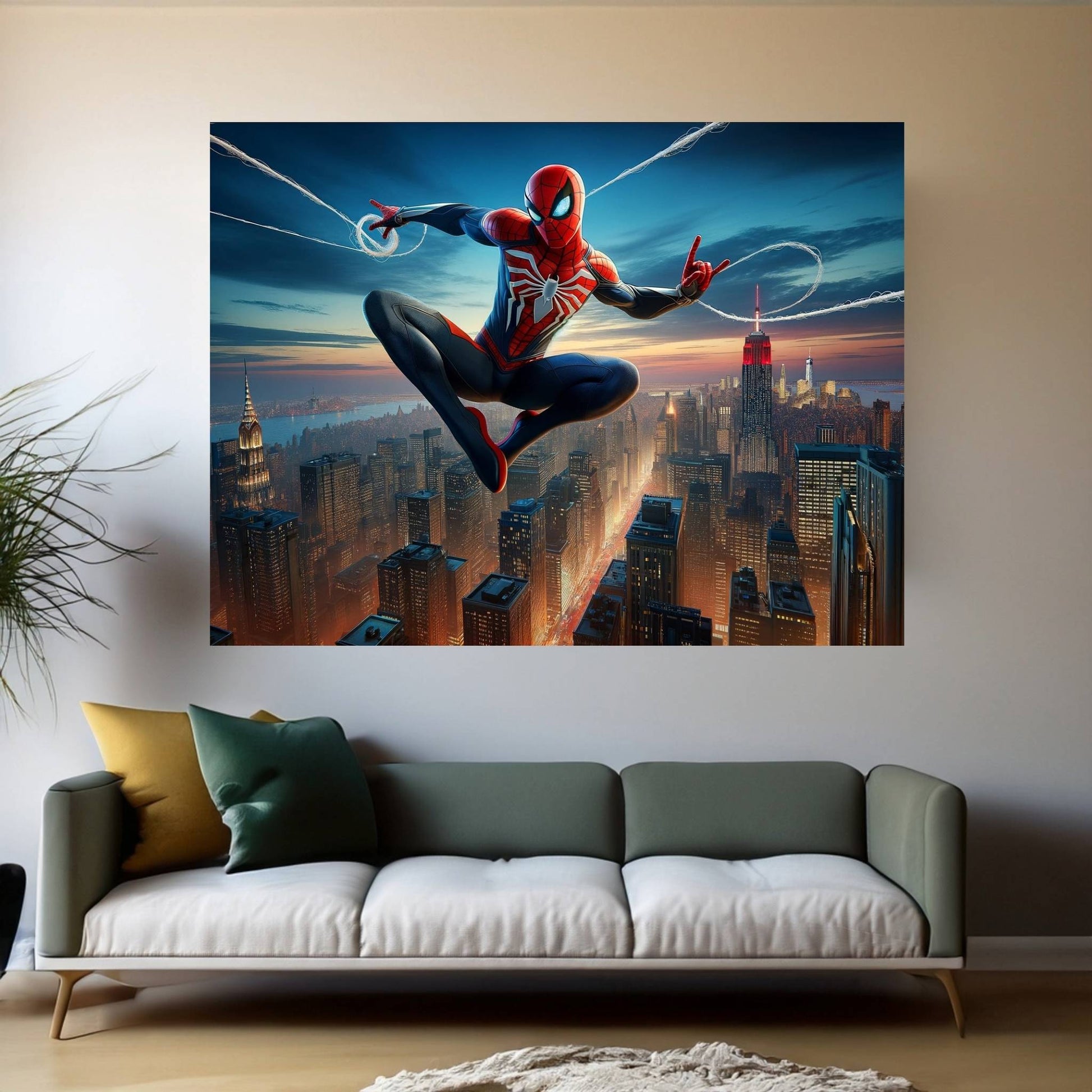 Spiderman Canvas Wall Art - Y Canvas