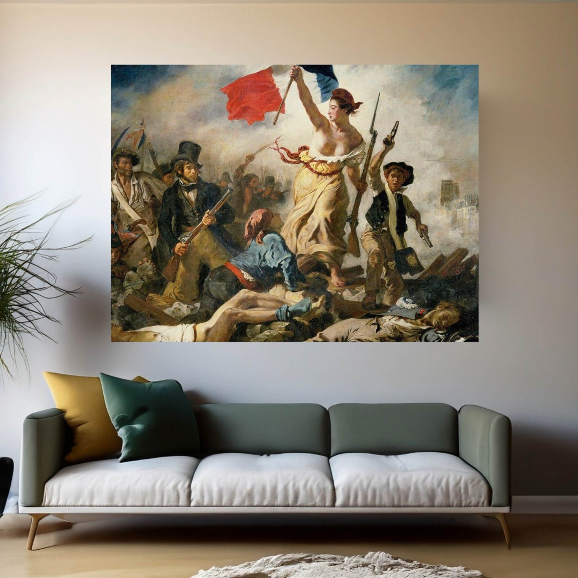 Liberty Leading the People Canvas Wall Art - Y Canvas