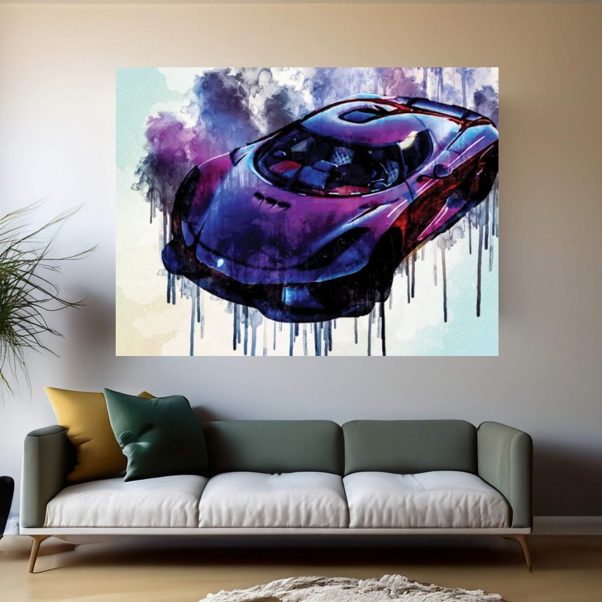 Gta 5 Koenigsegg Regera Grand Theft Auto V Supercar Gta 5 Mods Hypercar Canvas Wall Art - Y Canvas