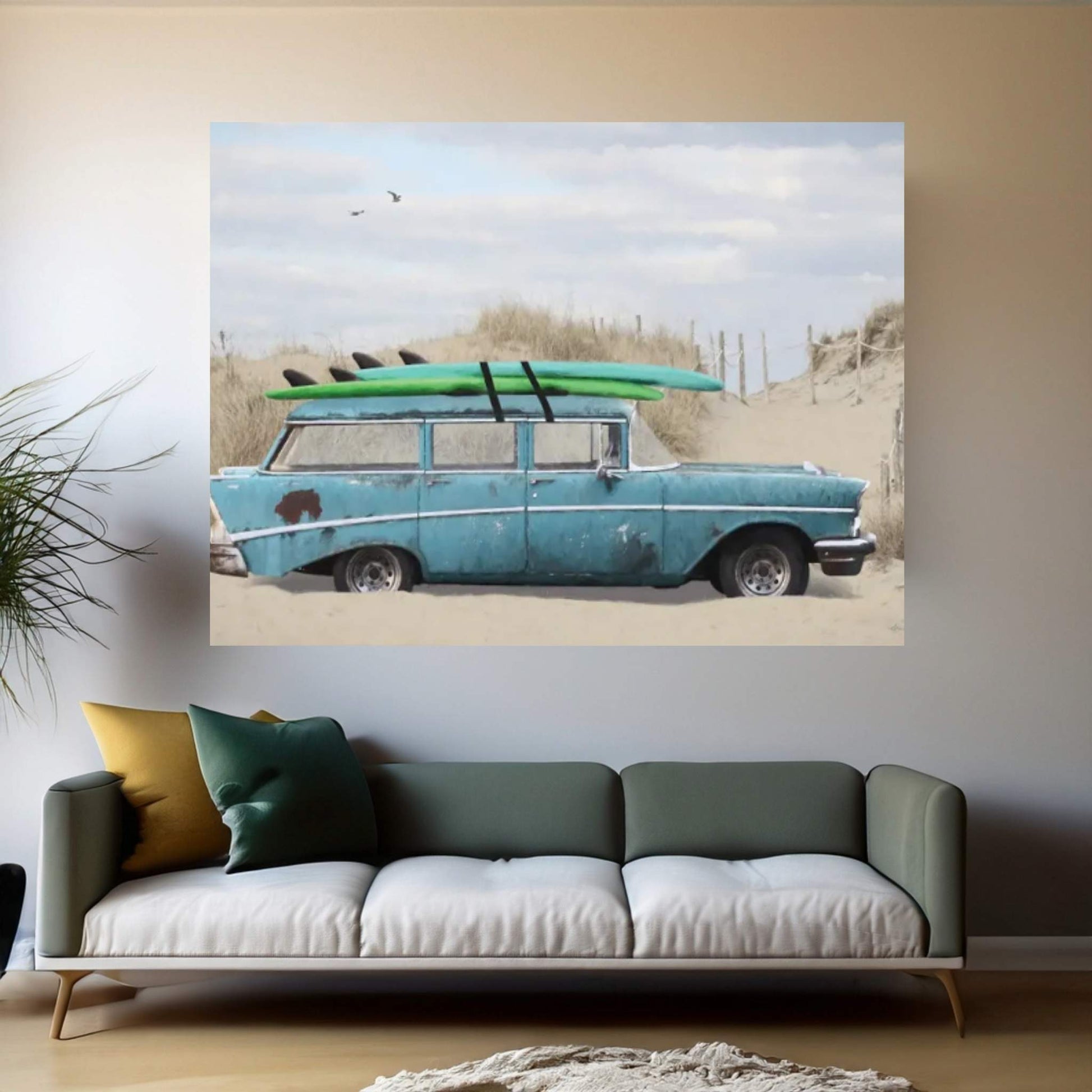 Surf's Up Too Canvas Wall Art - Y Canvas