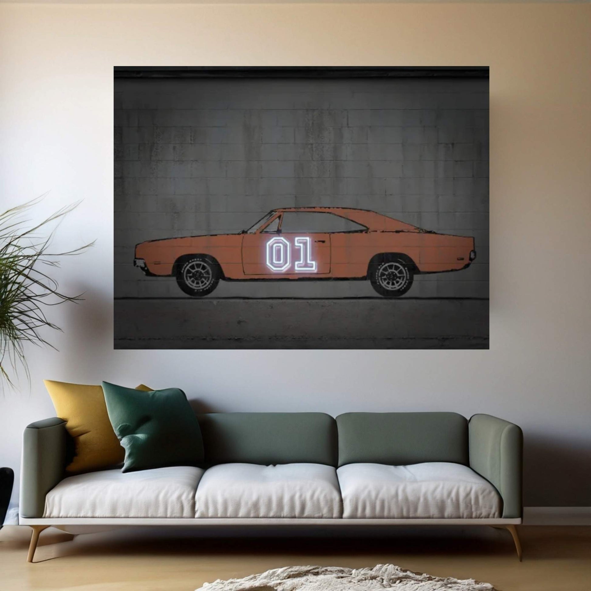 General Lee Canvas Wall Art - Y Canvas