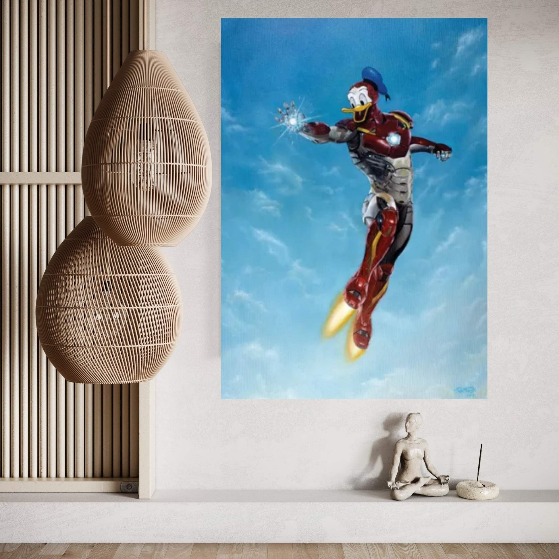 Iron Duck Canvas Wall Art - Y Canvas