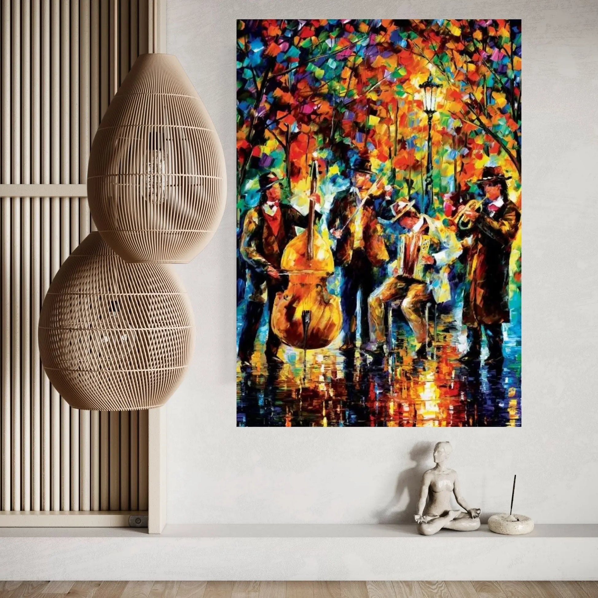 Glowing Music Canvas Wall Art - Y Canvas