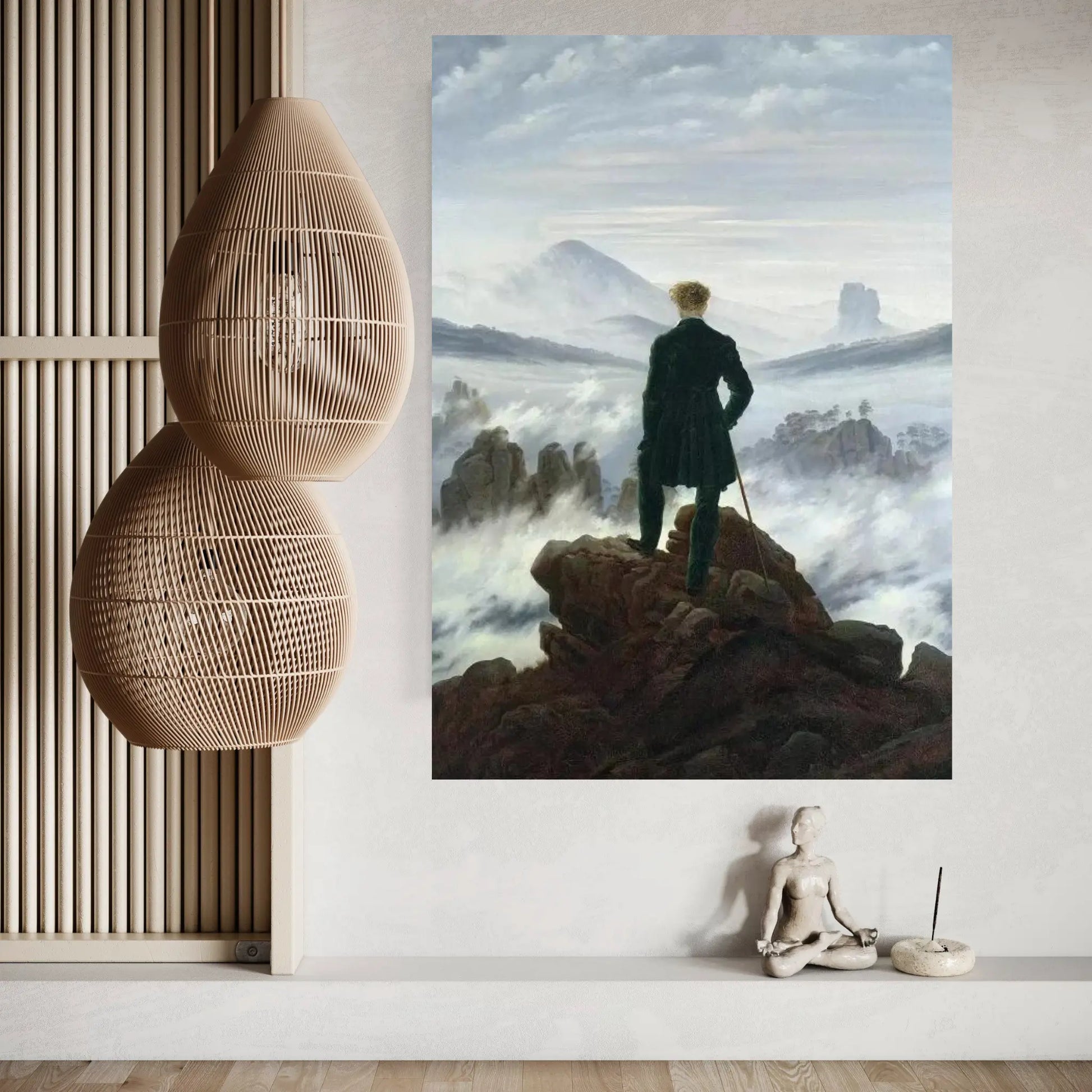 The Wanderer above the Sea of Fog, 1818 Canvas Wall Art - Y Canvas