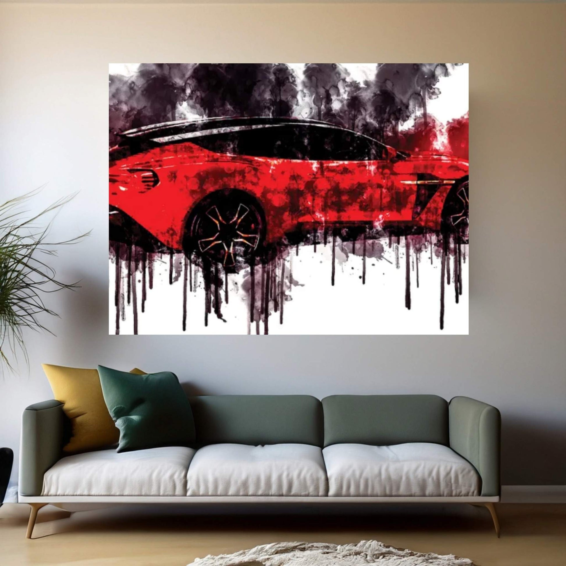 2018 Aston Martin Vanquish Zagato Shooting Brake Canvas Wall Art - Y Canvas