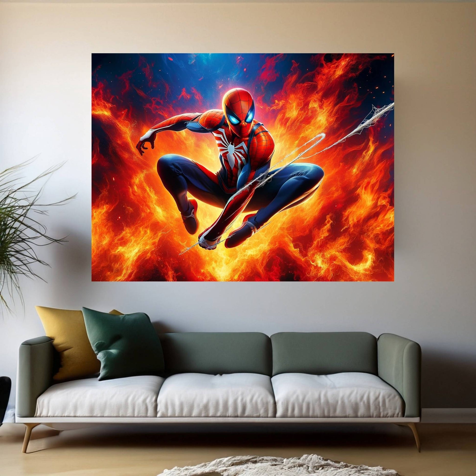 Spiderman Canvas Wall Art - Y Canvas