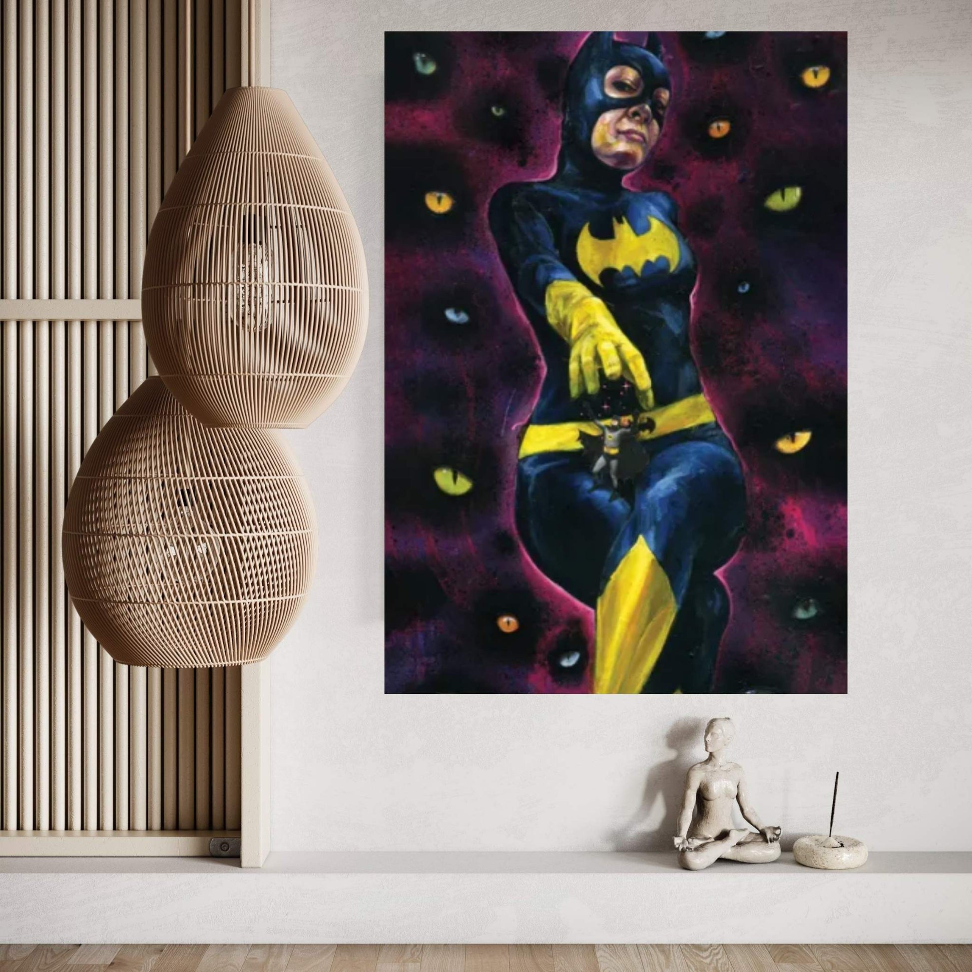 Bat Nip Canvas Wall Art - Y Canvas