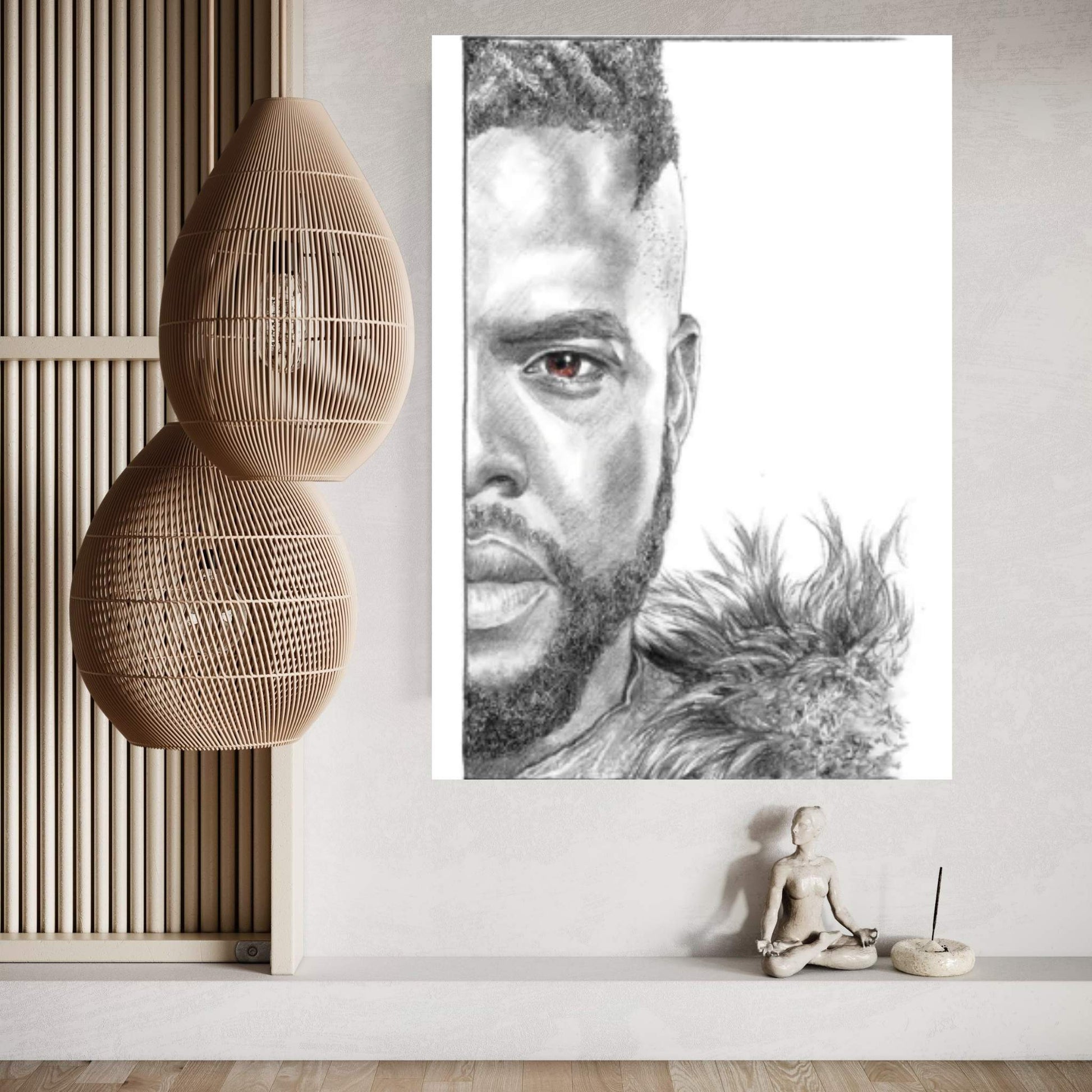 M'Baku Canvas Wall Art - Y Canvas