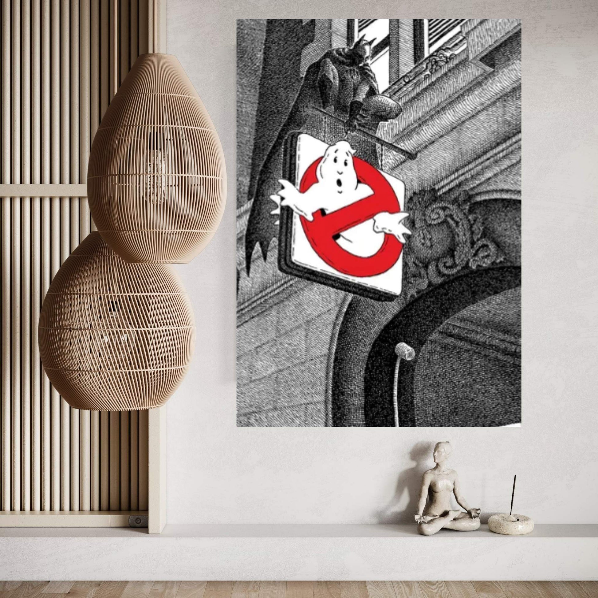 The Bat-Man At The Firehouse Canvas Wall Art - Y Canvas