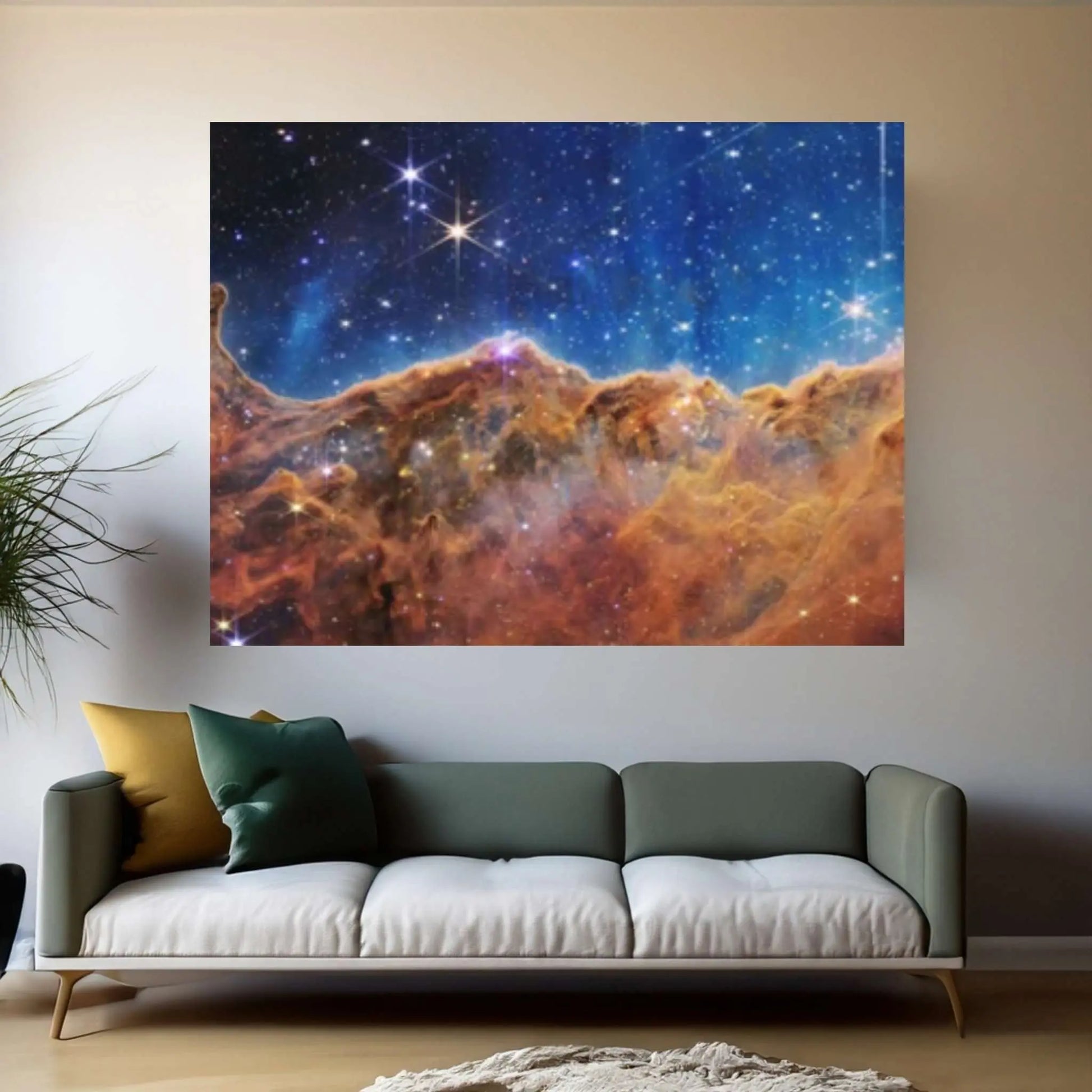 Space James Webb Space Telescope First Image, Space Canvas Wall Decor, NASA Deep Field 3D Canvas Space - Y Canvas