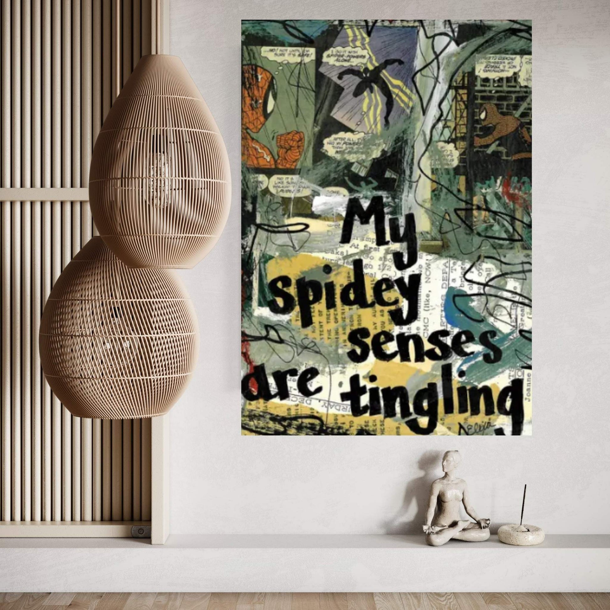 Spidey Sense Spiderman Canvas Wall Art - Y Canvas