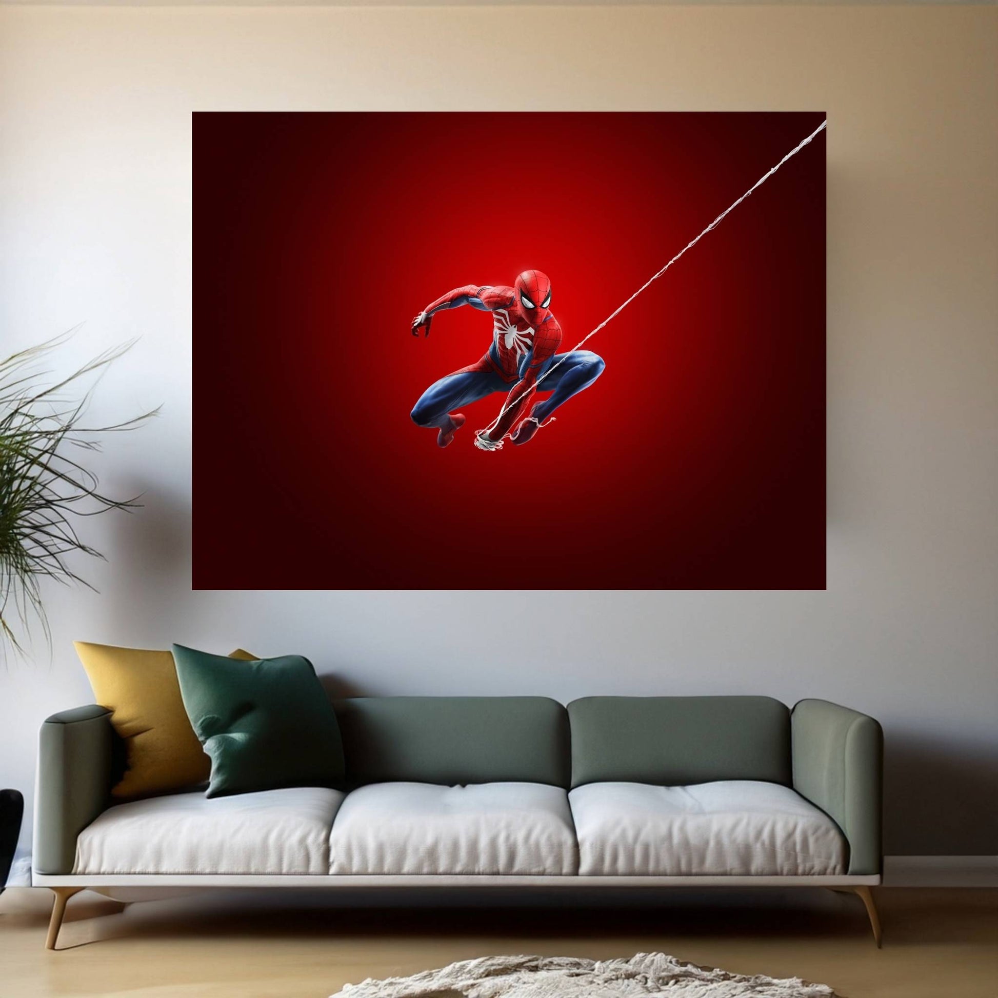 Spiderman Canvas Wall Art - Y Canvas