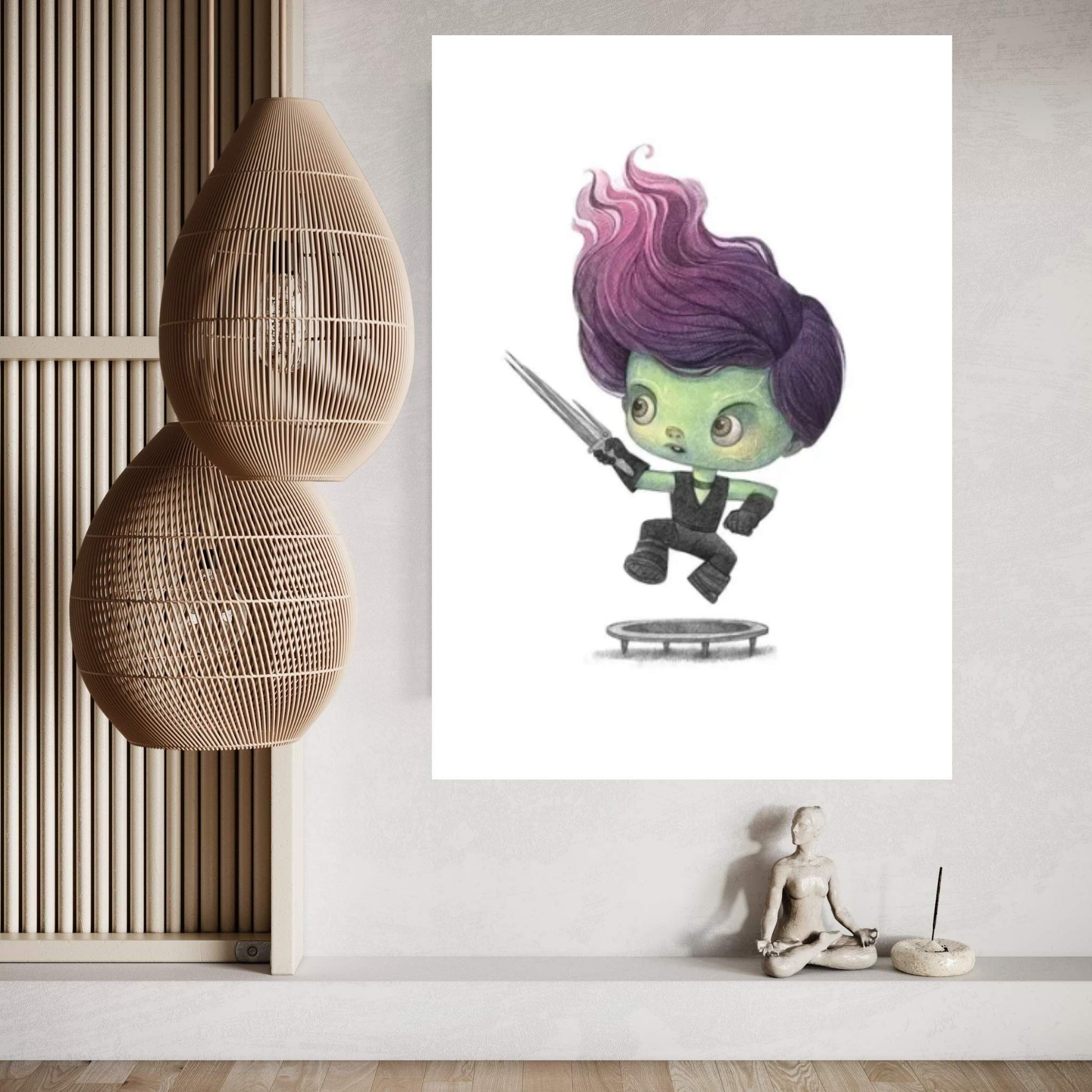 Baby Gamora Canvas Wall Art - Y Canvas