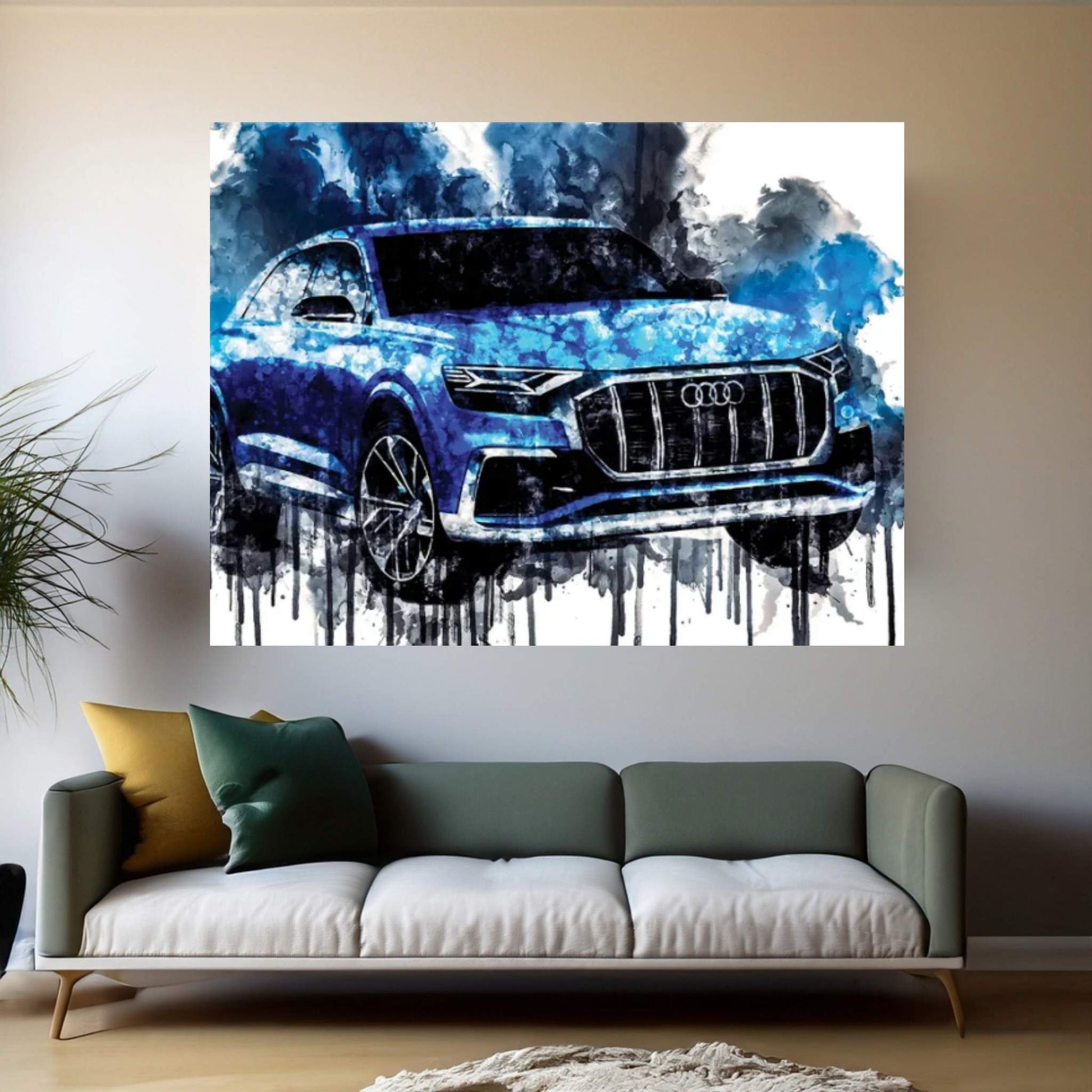 2018 Audi Q8 Concept Canvas Wall Art - Y Canvas