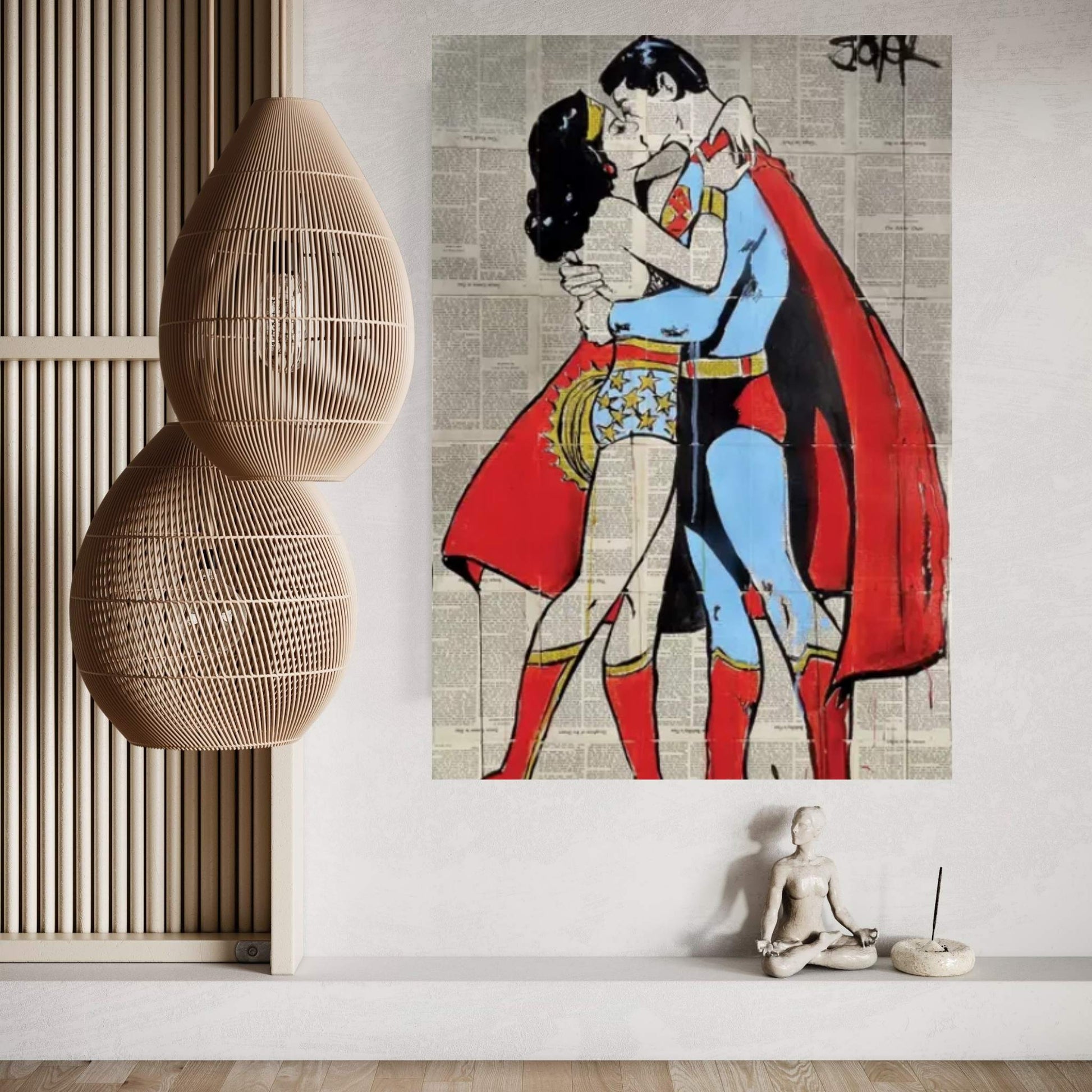 Super Love Canvas Wall Art - Y Canvas