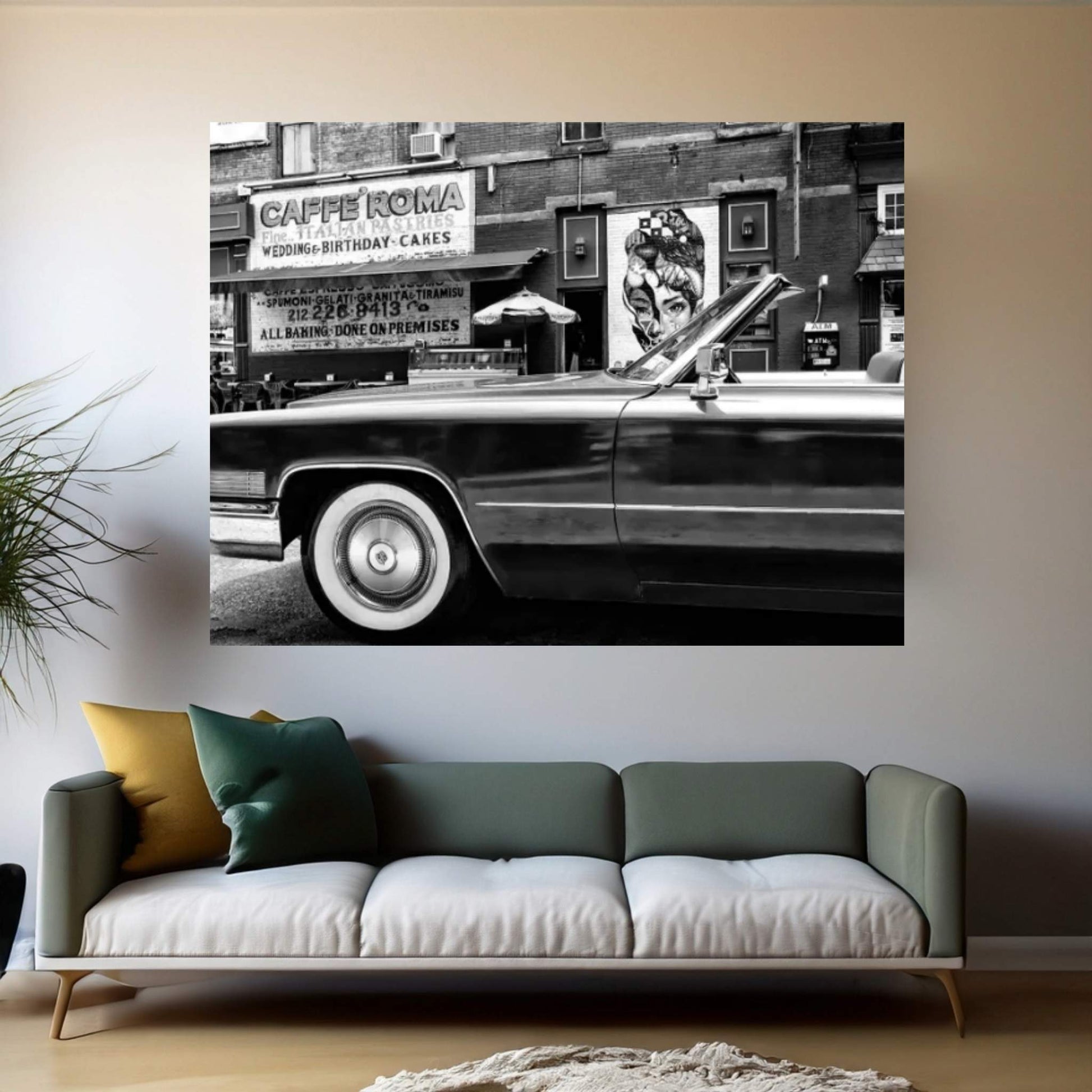 Classic Car Canvas Wall Art - Y Canvas