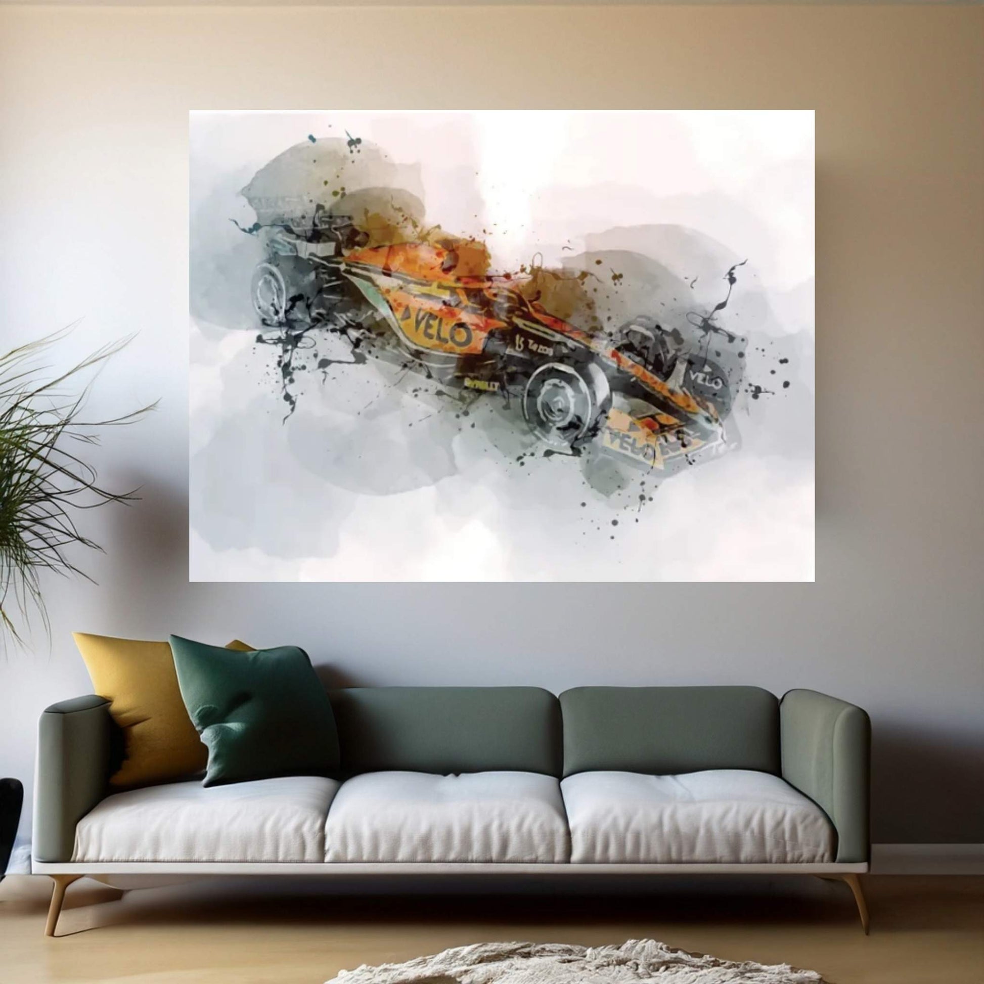 2022 Mclaren Mcl36 Mclaren F1 Canvas Wall Art - Y Canvas