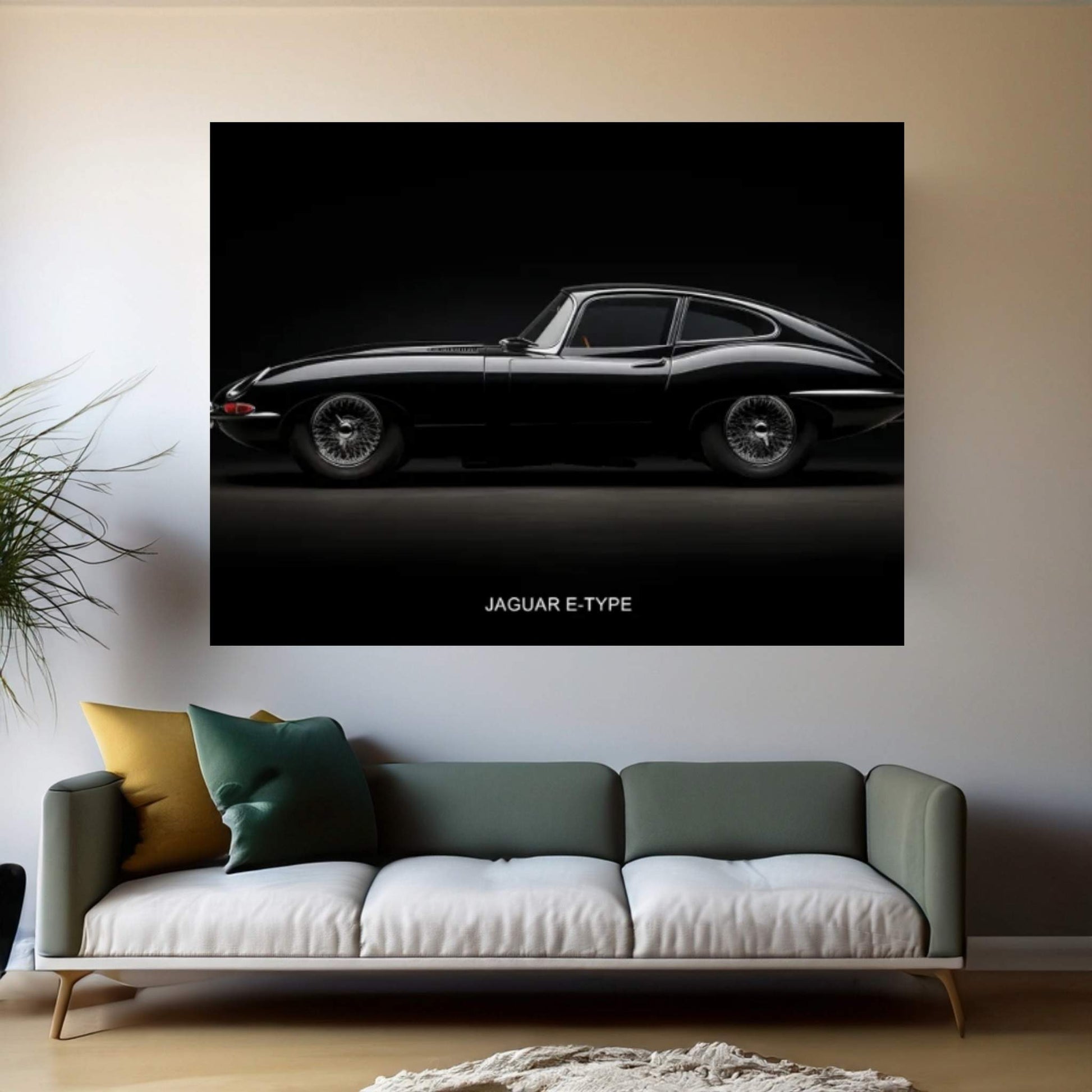 Jaguar E-Type Canvas Wall Art - Y Canvas