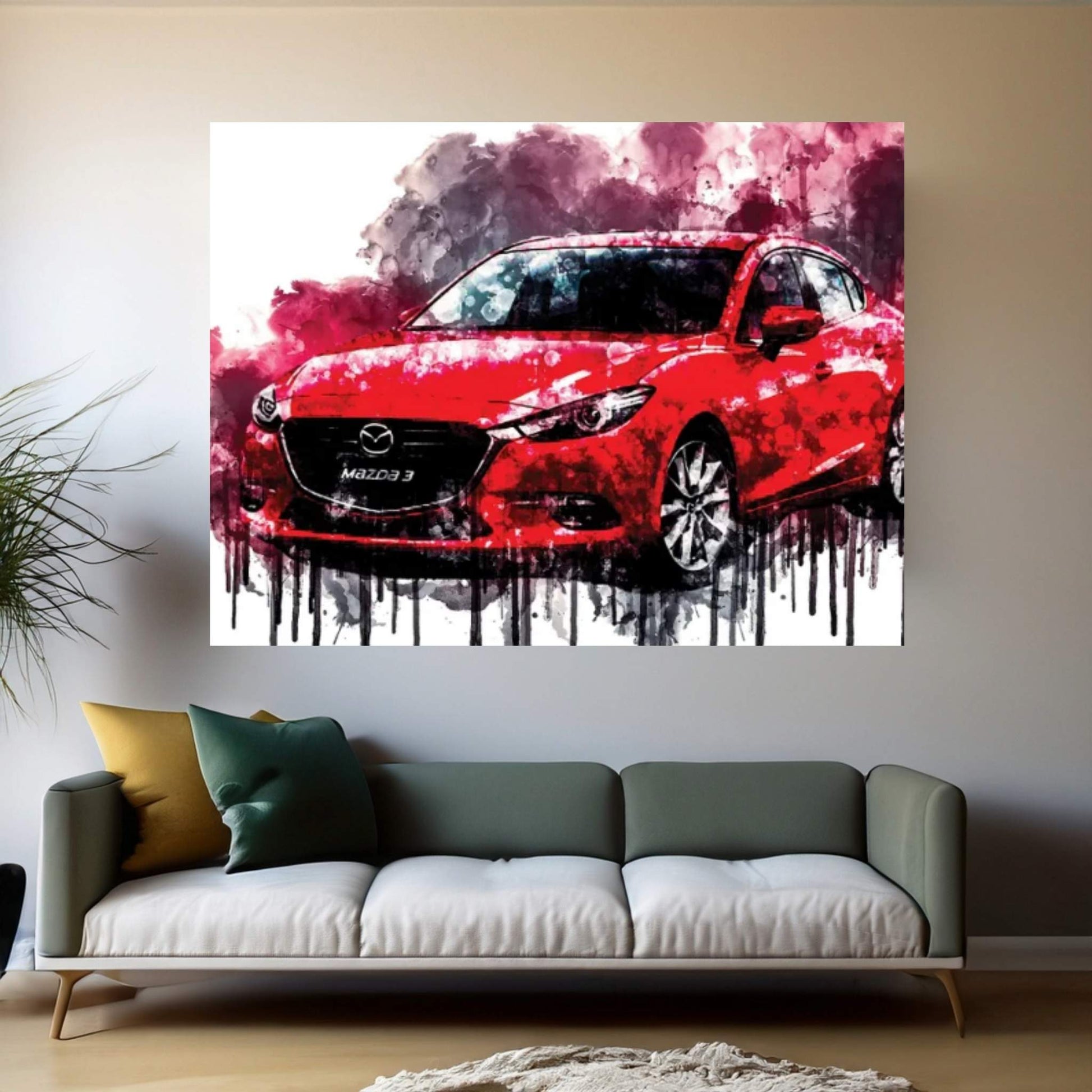 2017 Mazda Vehicle CLVII Canvas Wall Art - Y Canvas