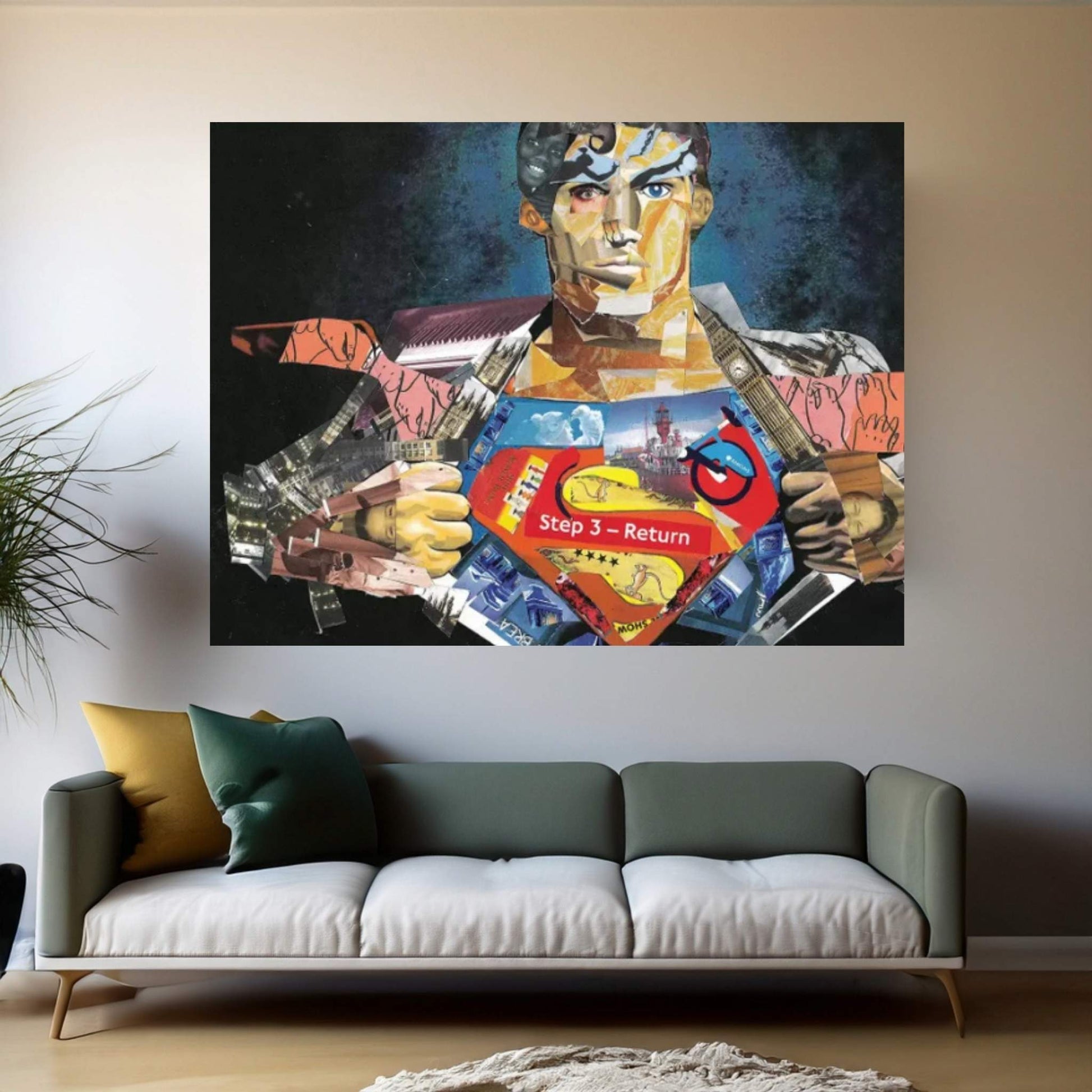 Superman I Canvas Wall Art - Y Canvas