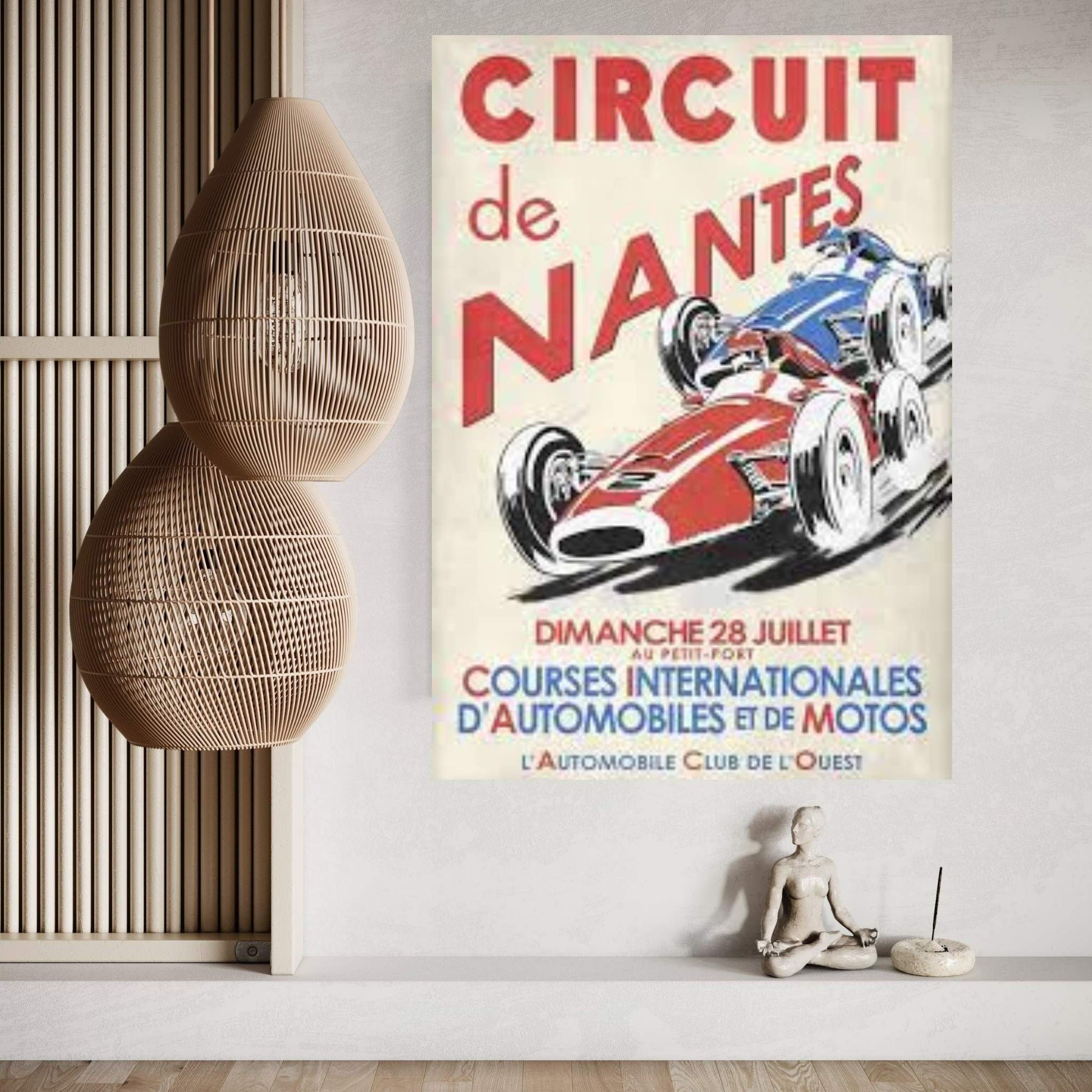 Circuit De Nantes 1946 Canvas Wall Art - Y Canvas