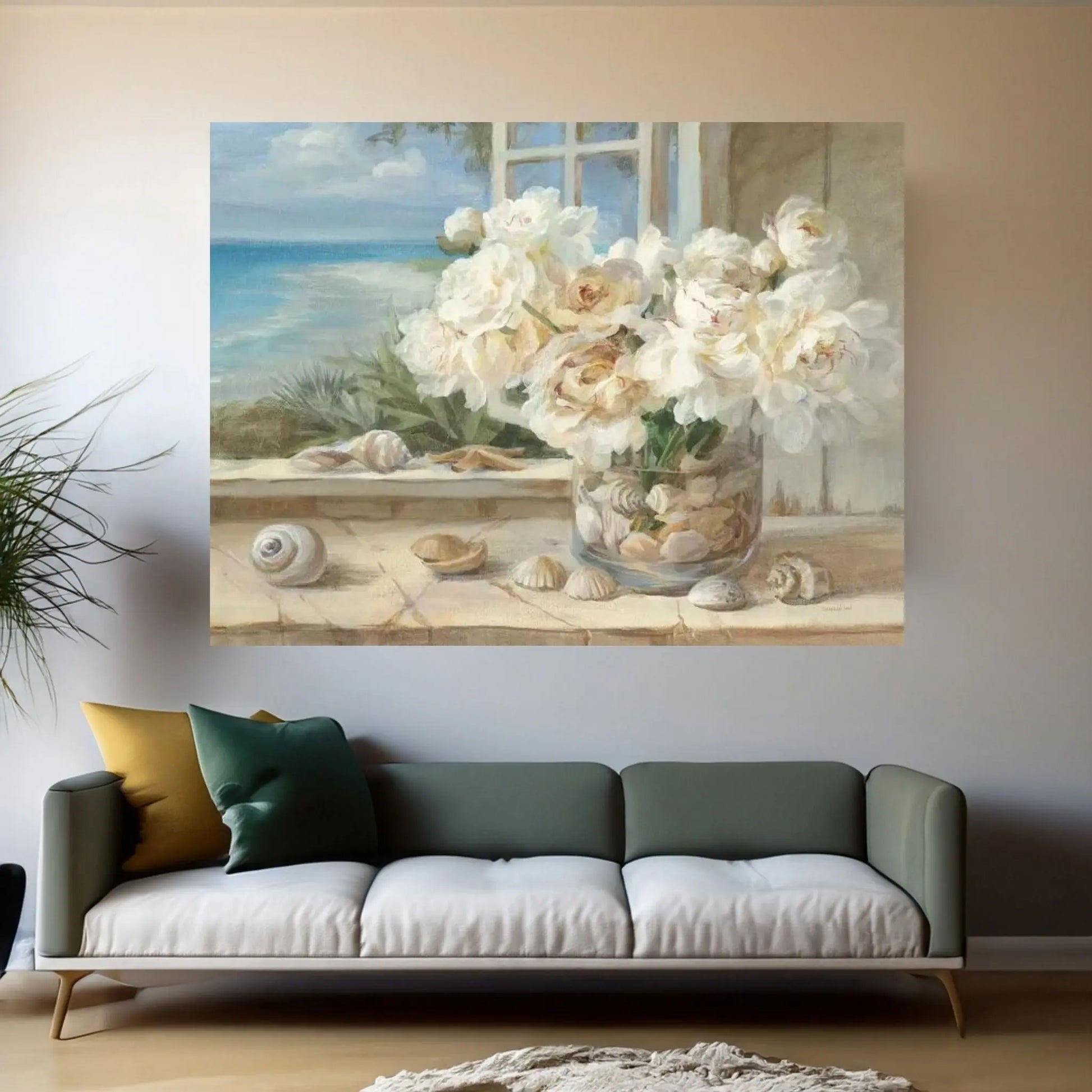 By the Sea Canvas Wall Art - Y Canvas