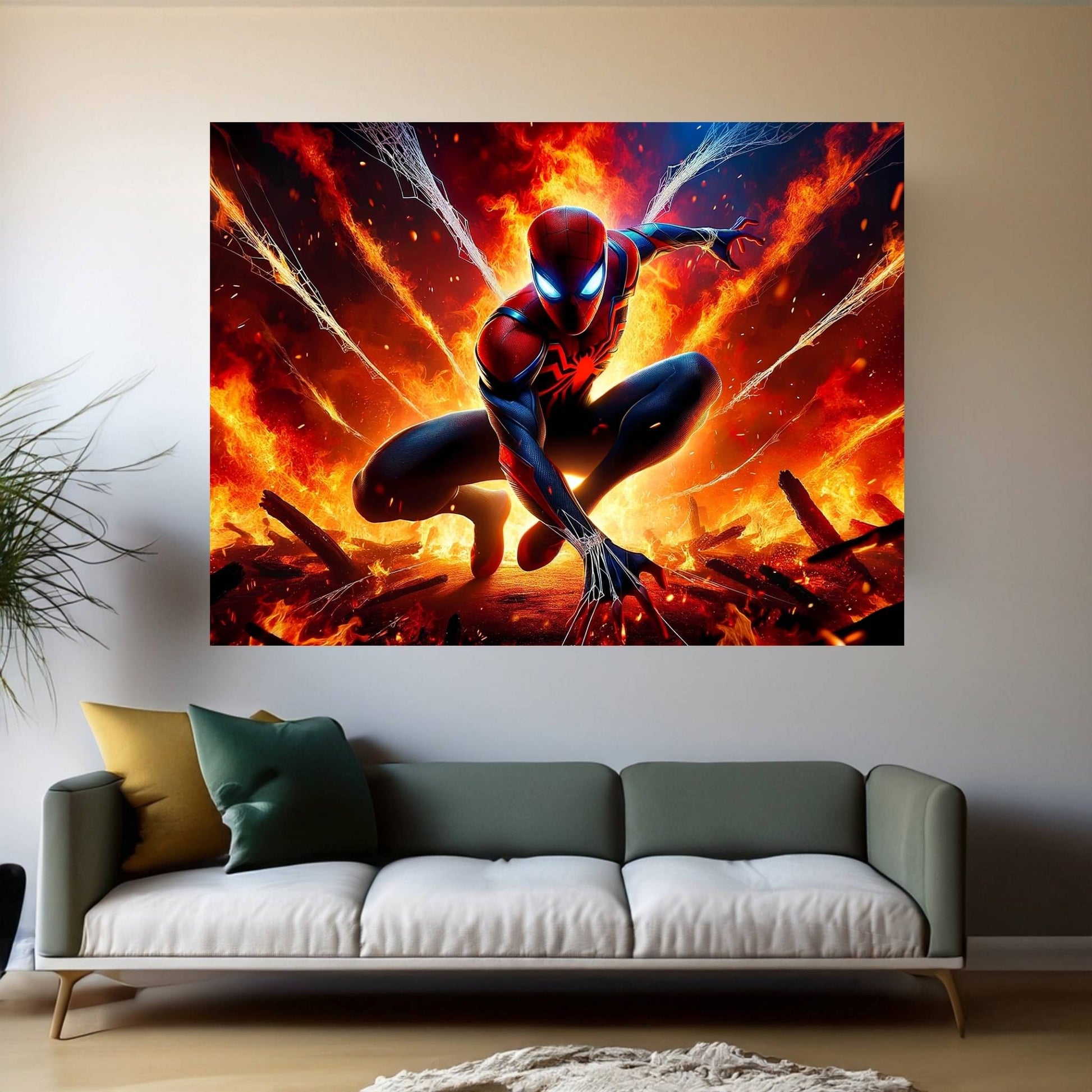 Spiderman Canvas Wall Art - Y Canvas