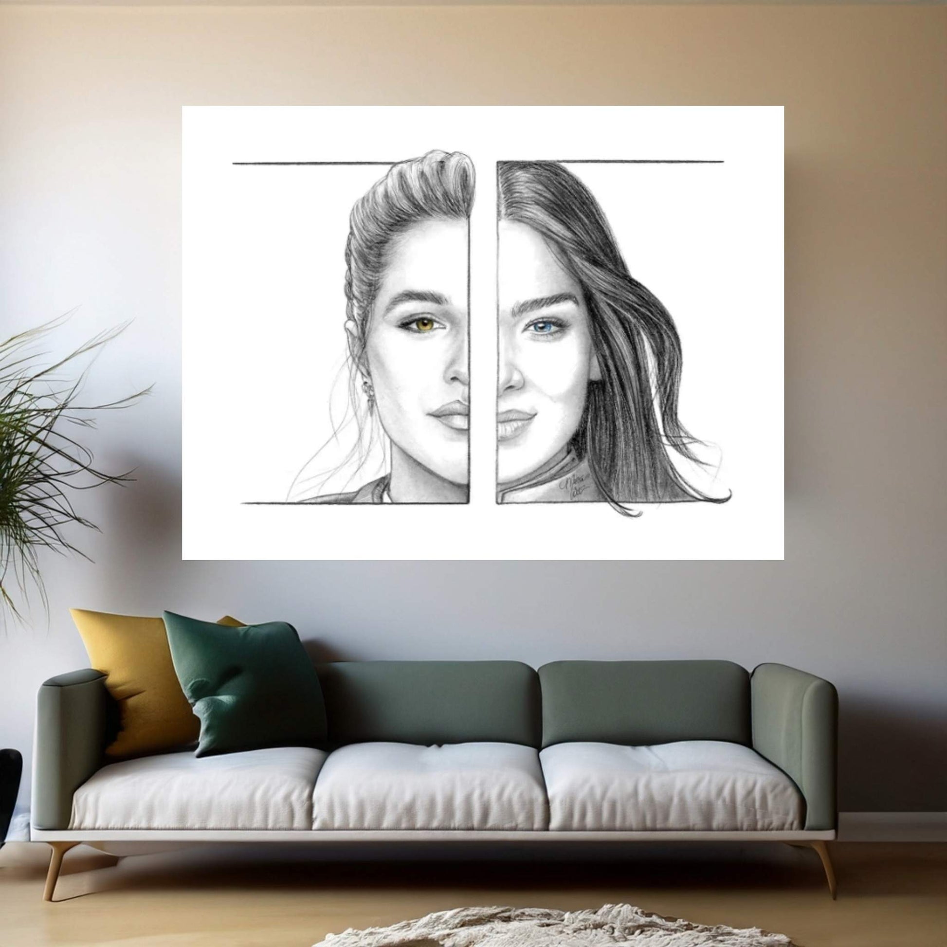 Yelena And Kate Canvas Wall Art - Y Canvas