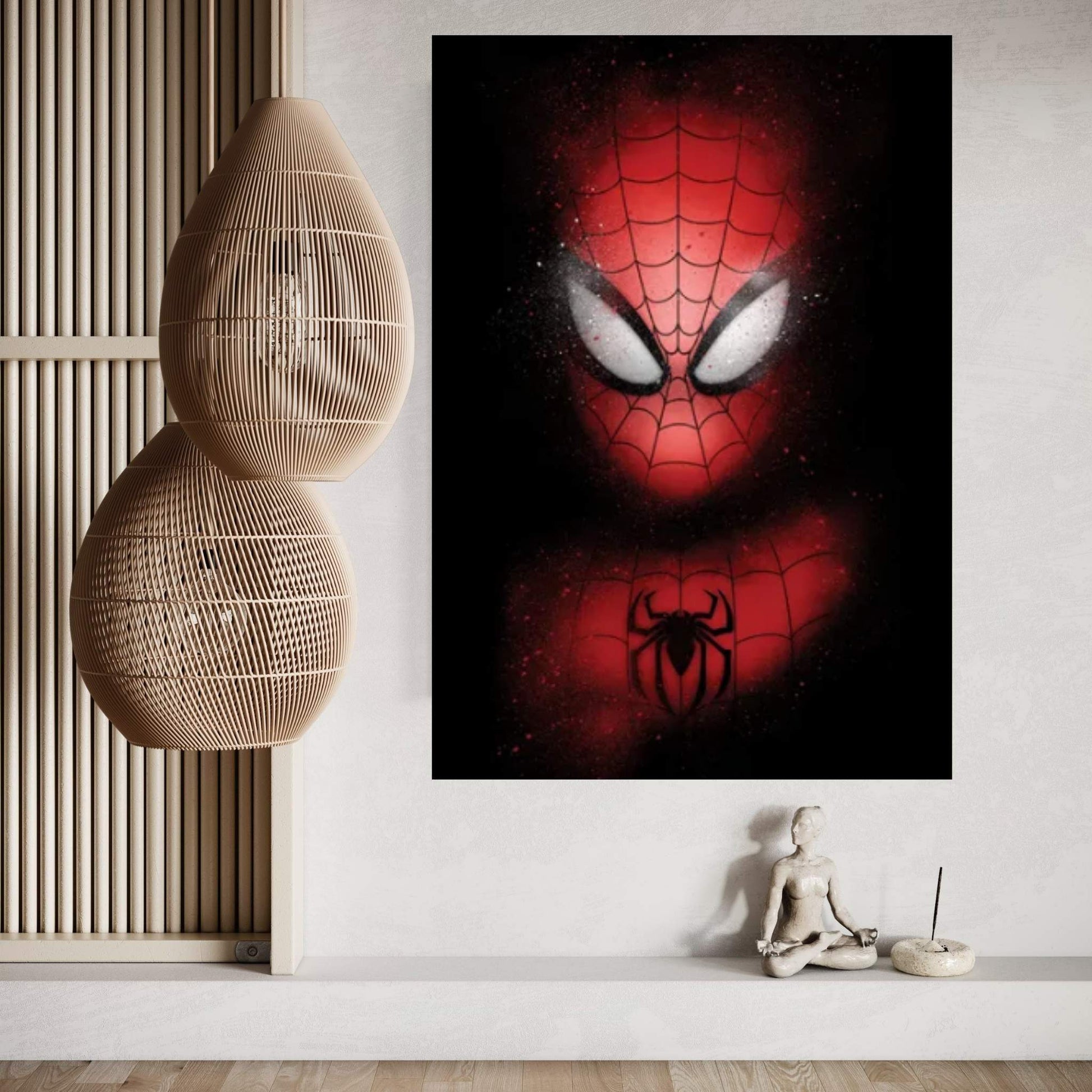 Spider Graffiti Canvas Wall Art - Y Canvas