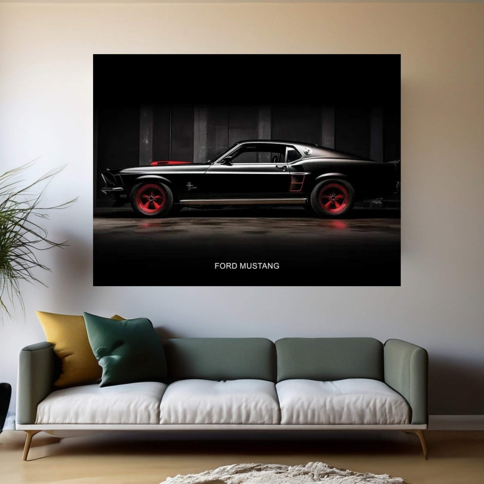 Ford Mustang Canvas Wall Art - Y Canvas