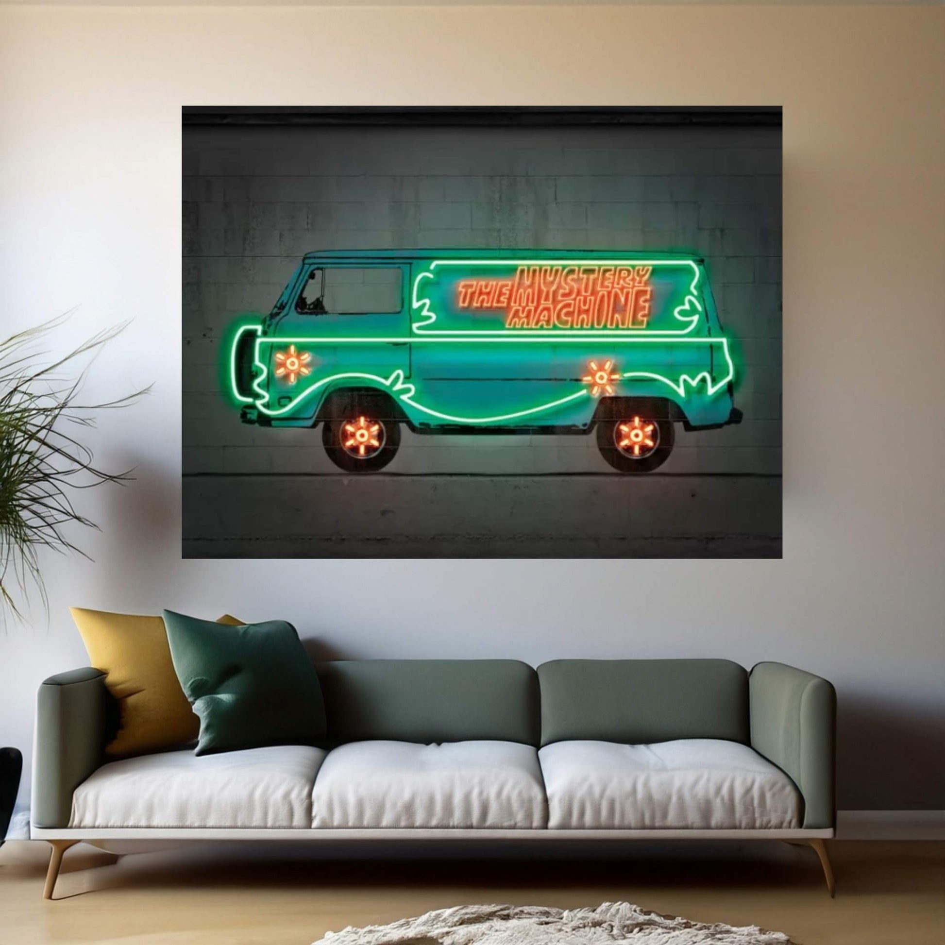 Mystery Car Canvas Wall Art - Y Canvas