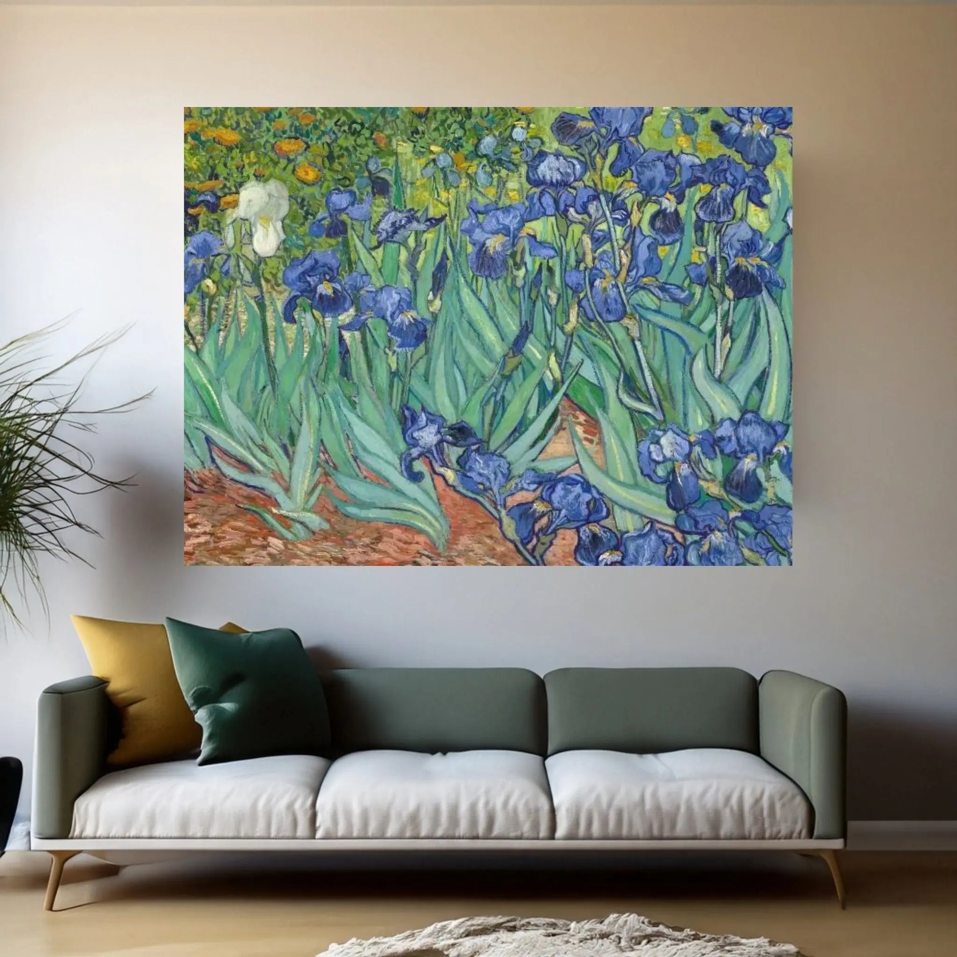 Irises, 1889 Canvas Wall Art - Y Canvas