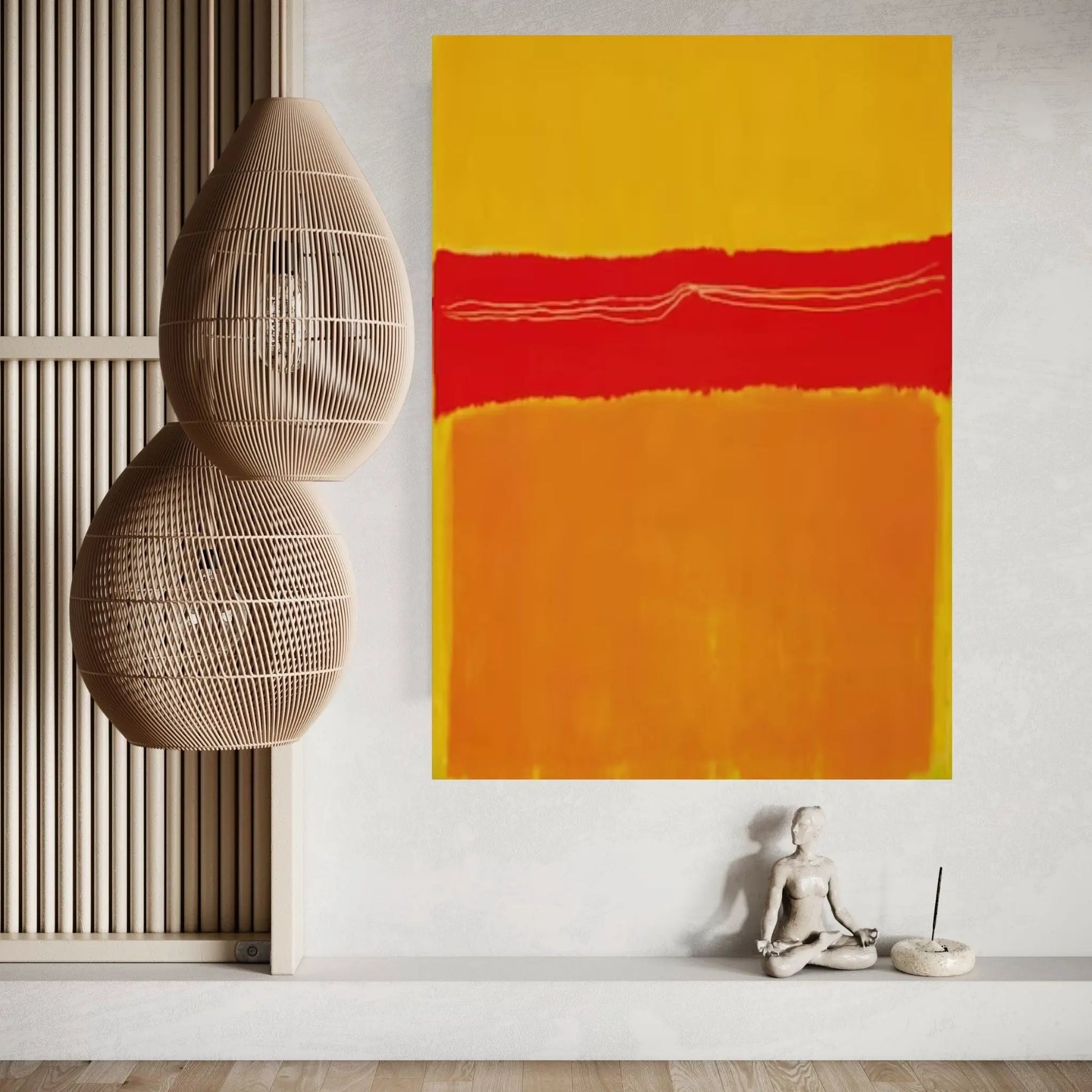 Mark Rothko Print Exhibition Canvas Wall Art,Red Exhibition Mark Rothko Art - Y Canvas