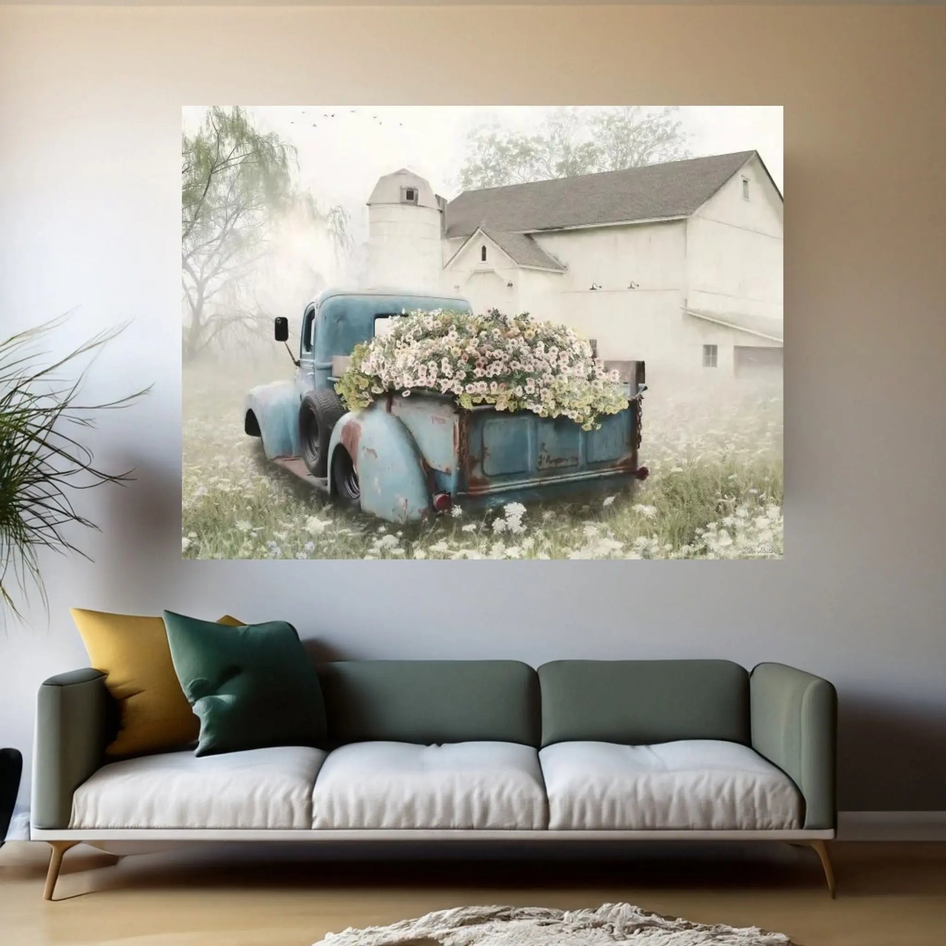 Full Of Flowers Canvas Wall Art - Y Canvas