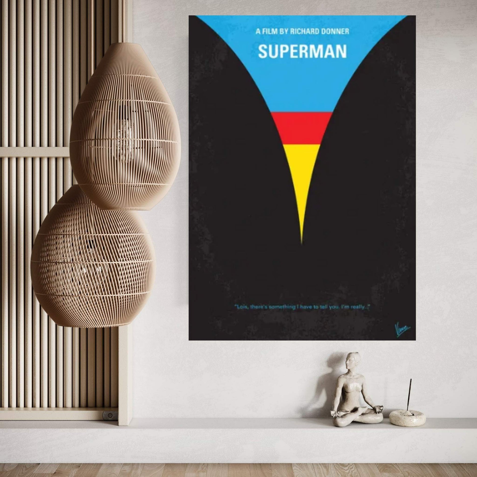 Superman Poster Canvas Wall Art - Y Canvas