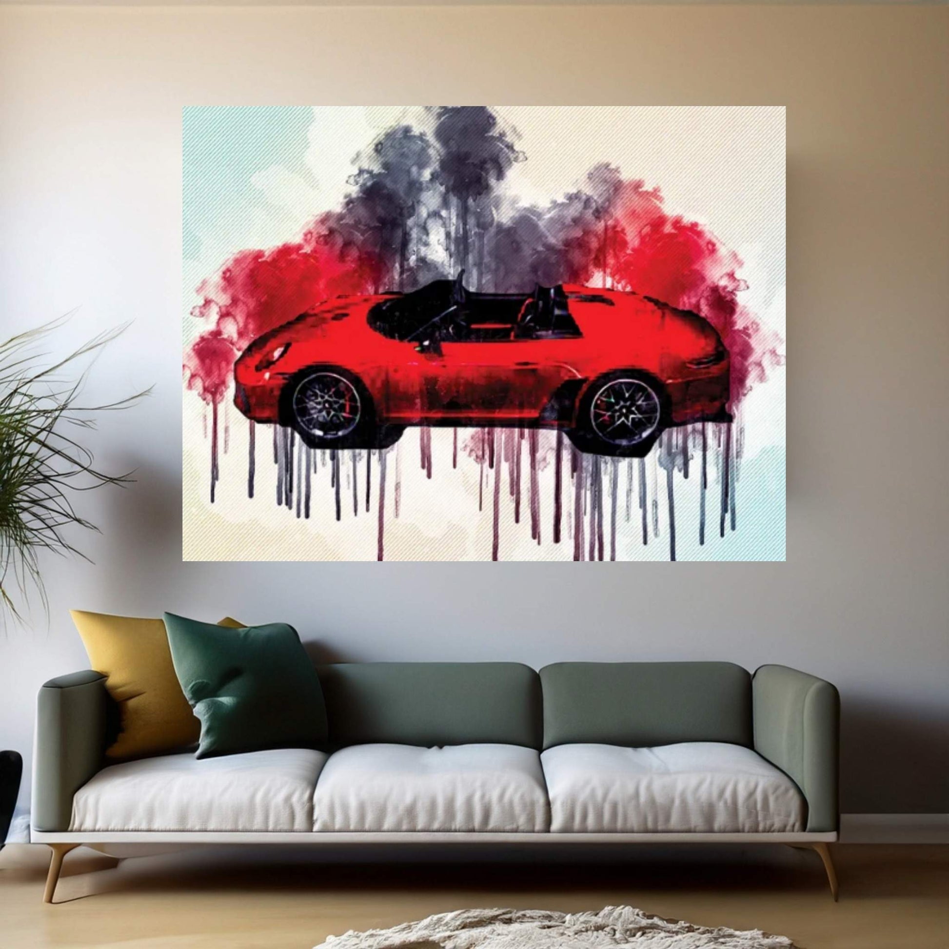 2018 Porsche 911 Speedster II Concept Canvas Wall Art - Y Canvas