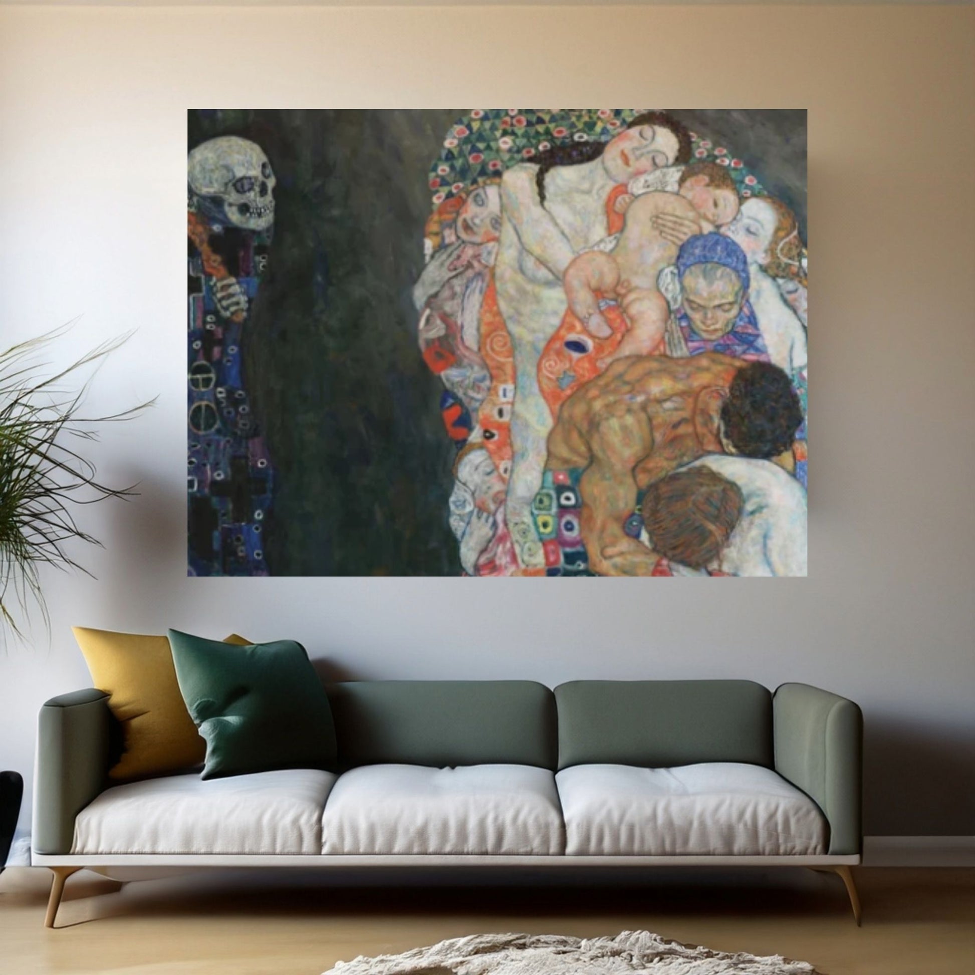 Gustav Klimt, Death And Life, Klimt Print Death And Life - Y Canvas