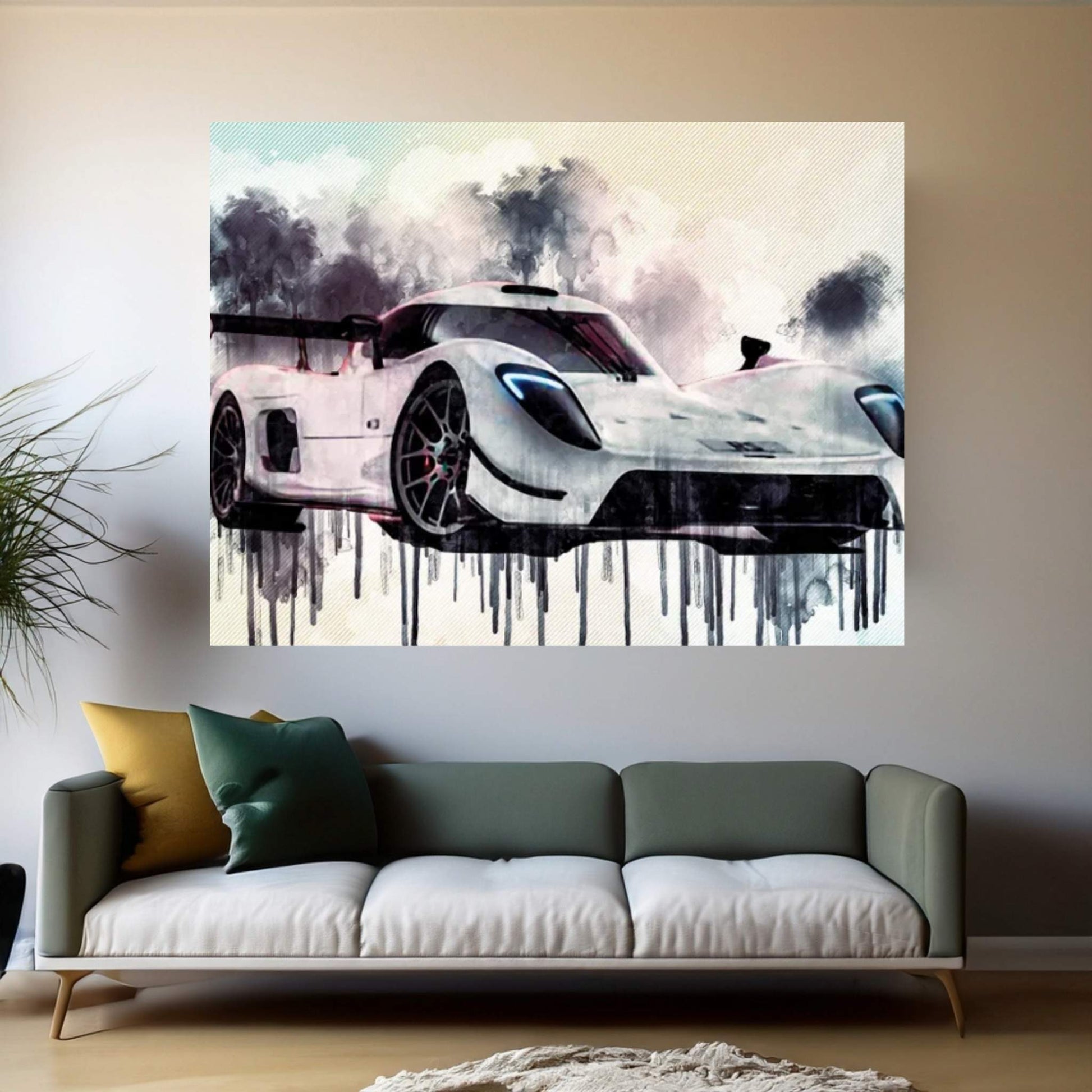 Ultima Rs 2019 Hypercar Sports Cars Powerful Cars Exterior Front View Canvas Wall Art - Y Canvas