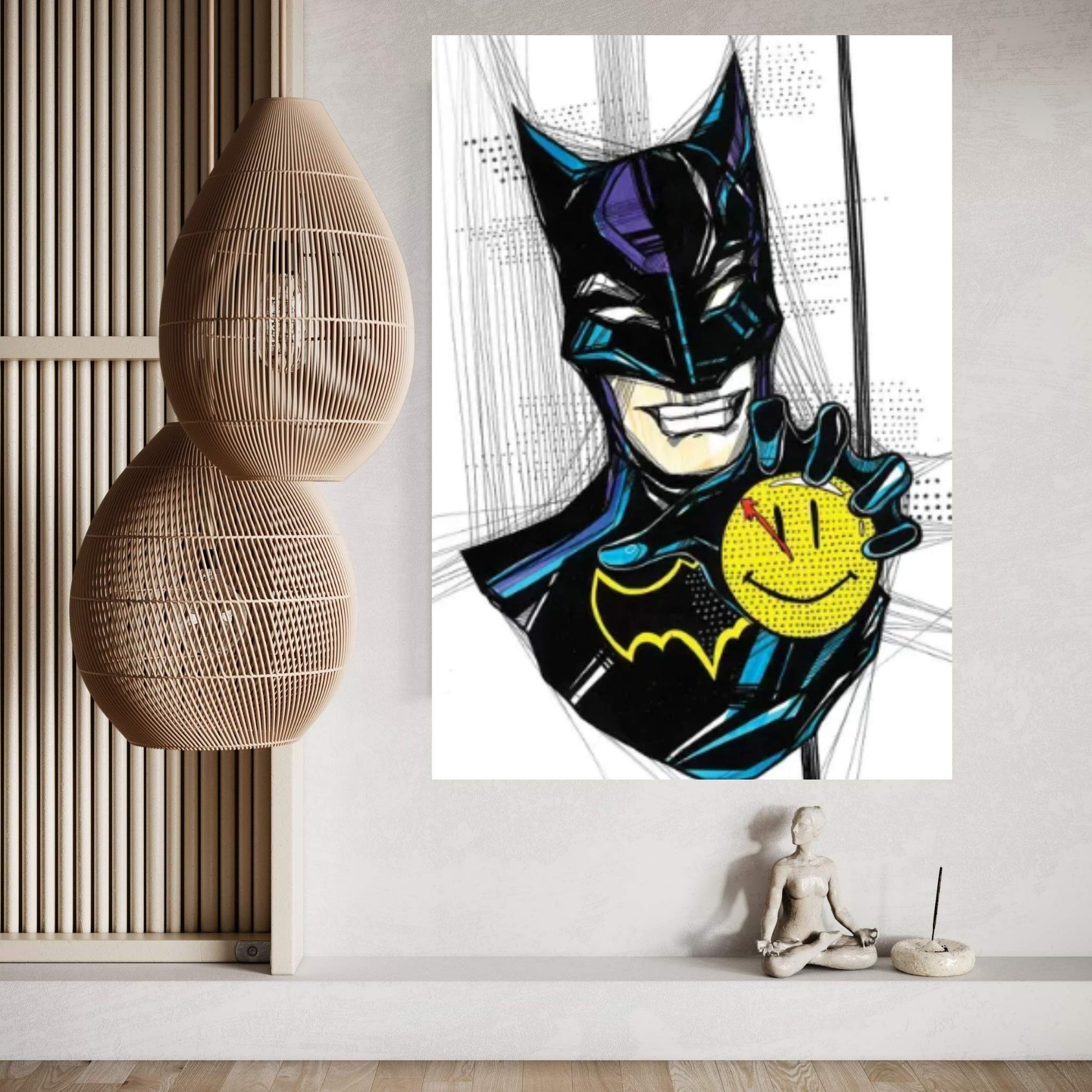 Angry Batman Canvas Wall Art - Y Canvas