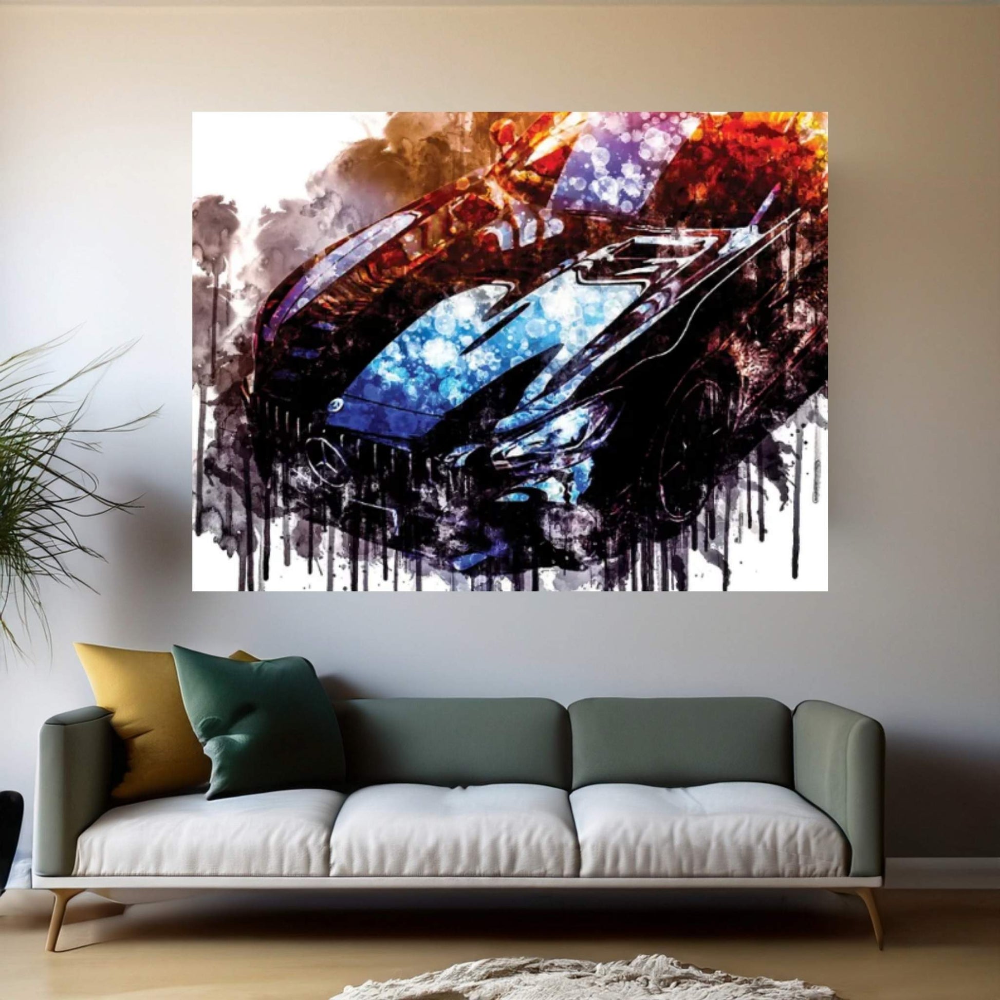 Car 2018 Edo Competition Mercedes AMG GT R Canvas Wall Art - Y Canvas